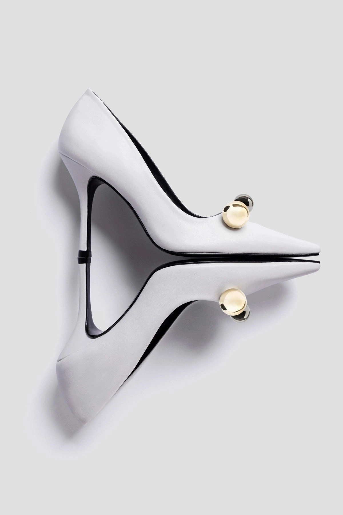 Larroud x CPPXO Pump In White Leather Grab Now