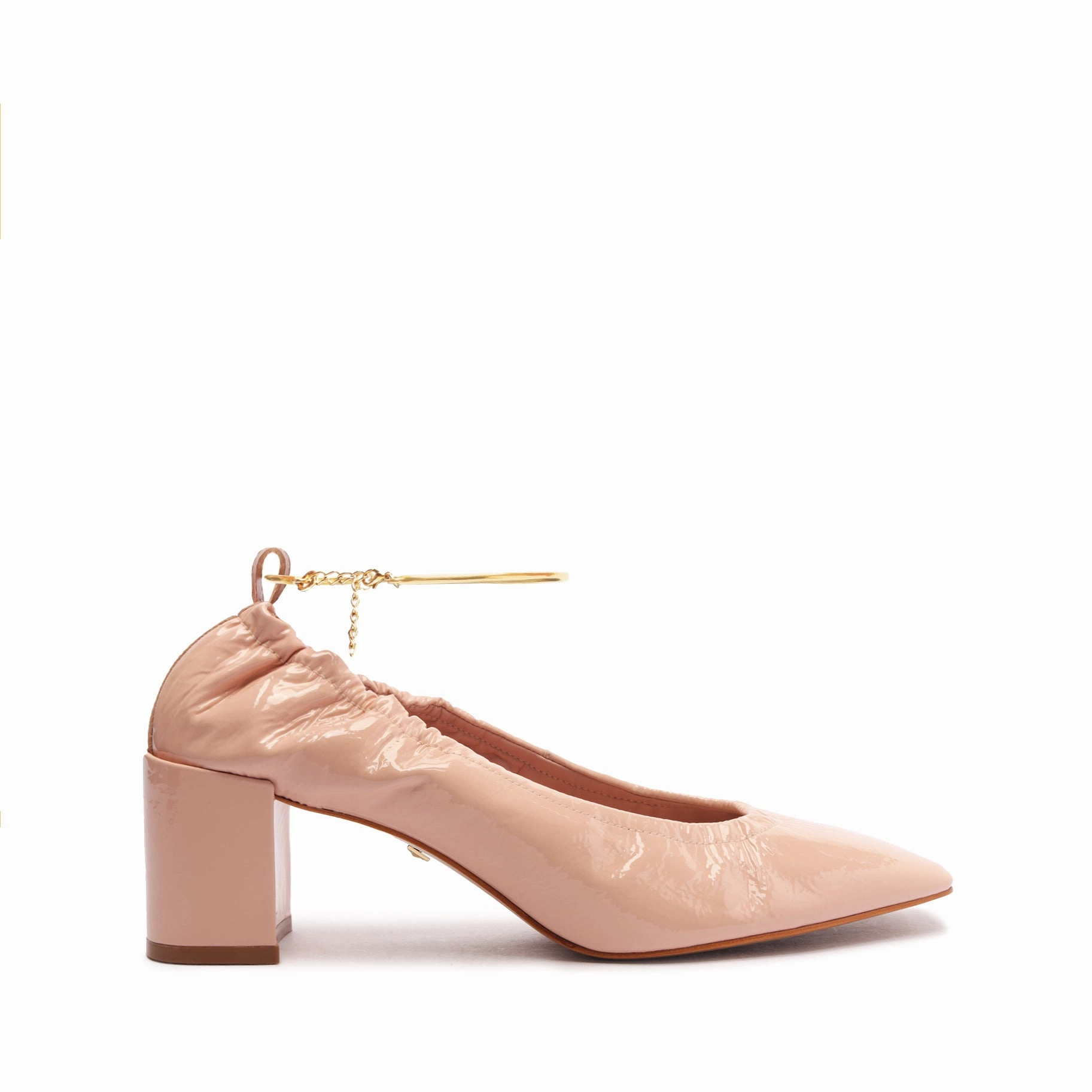 Love Glow Bethany Mid Block Leather Pump
