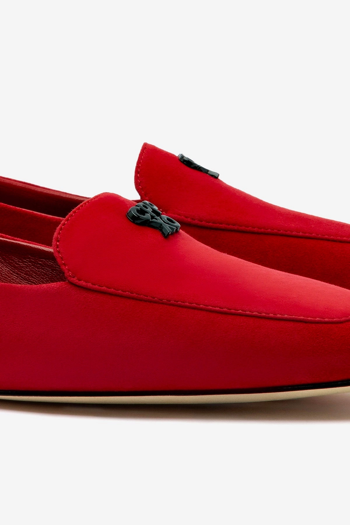 Larroud x CPPXO Loafer In Scarlet Leather Ergonomic Cold Weather