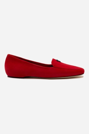 Larroud x CPPXO Loafer In Scarlet Leather Ventilation Ports
