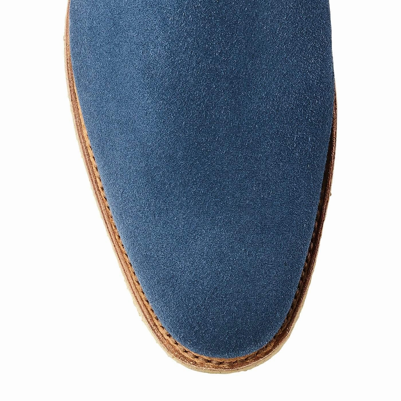 Cranleigh Mid-Blue Suede Green Core