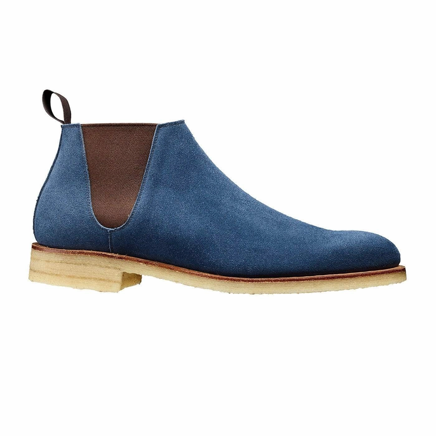 Cranleigh Mid-Blue Suede Slip Safe