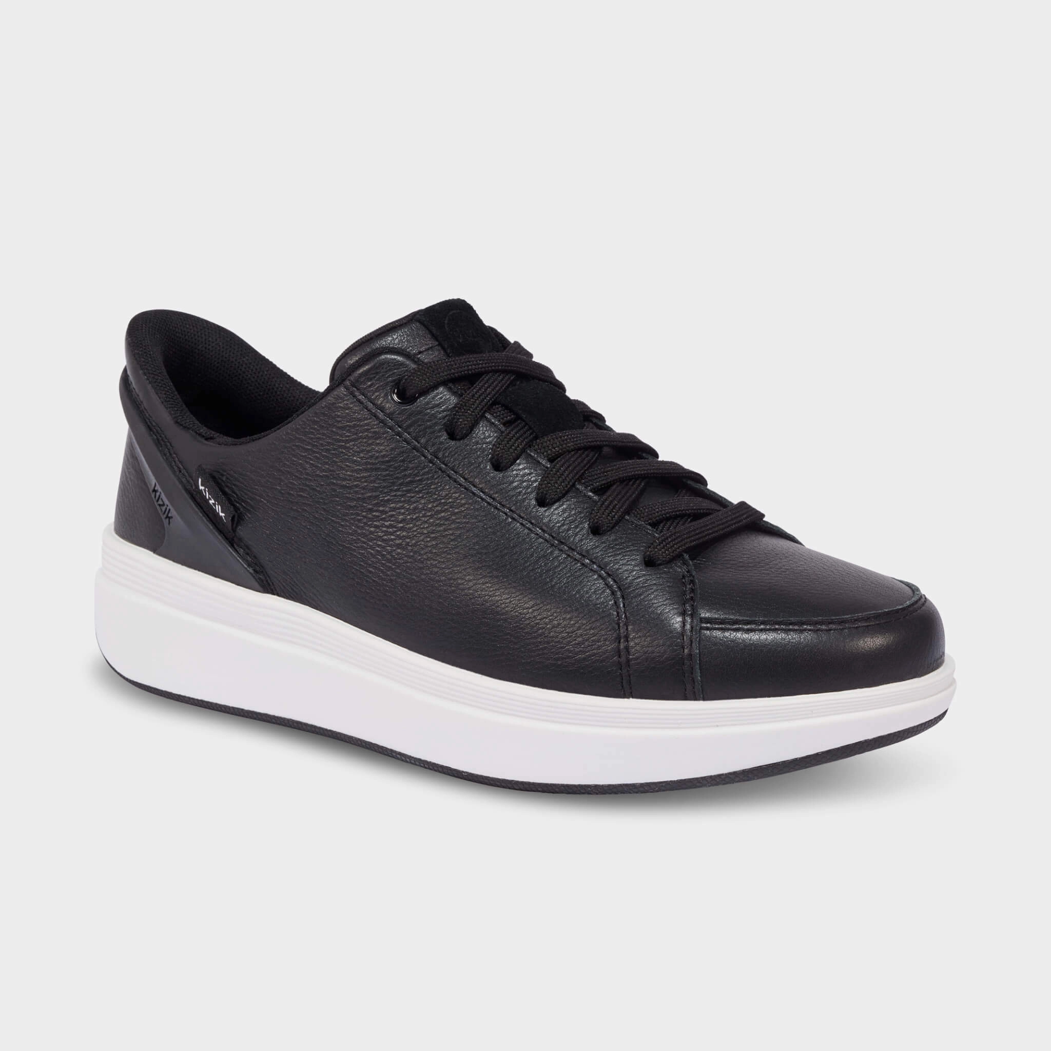 Women's Sydney - Black Leather Ventilation holes