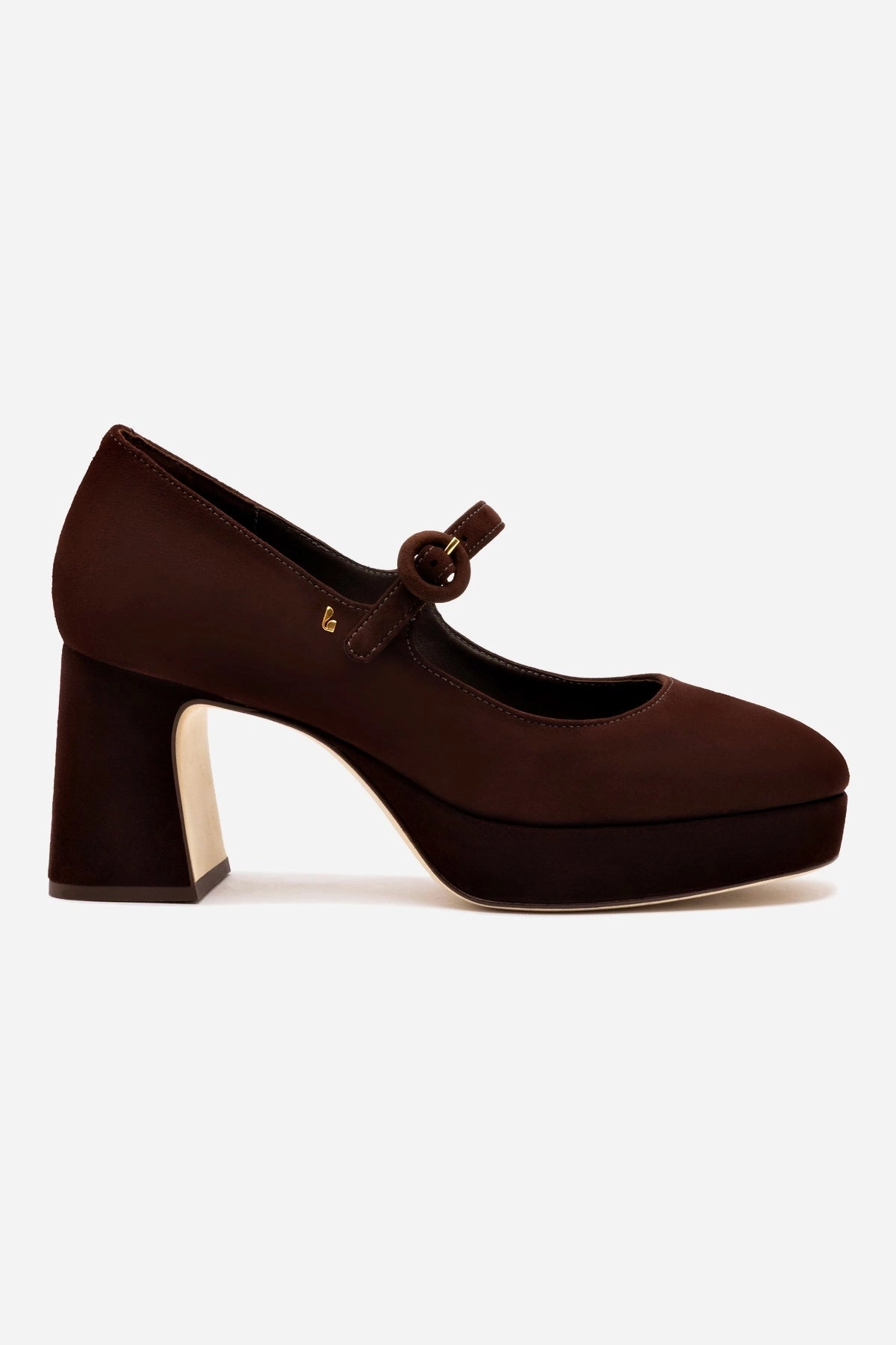 Blair Platform In Brown Leather Elegant Mood Slip On