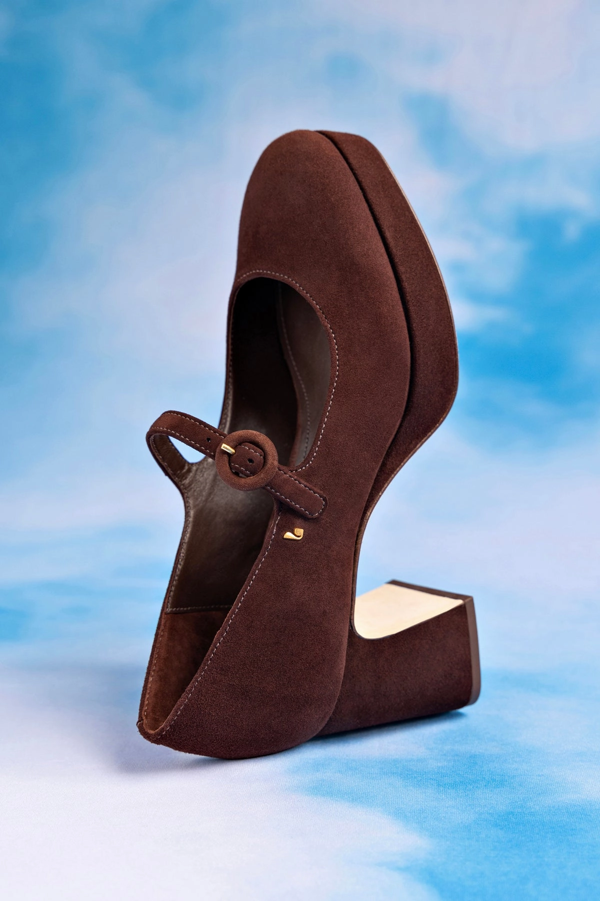 Sand Move Dance Fit Blair Platform In Brown Leather