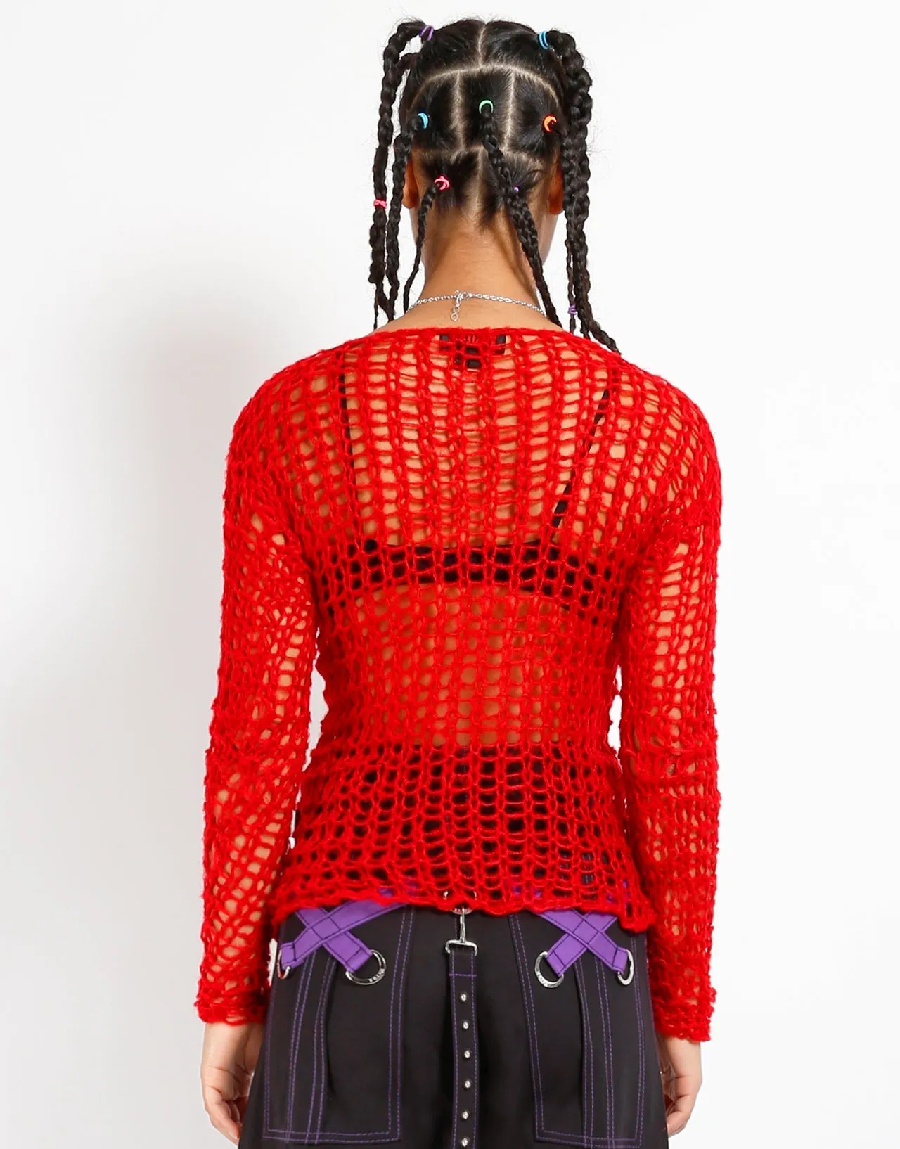 HOLY PUNK SWEATER RED Warm Fabric Quick-Dry