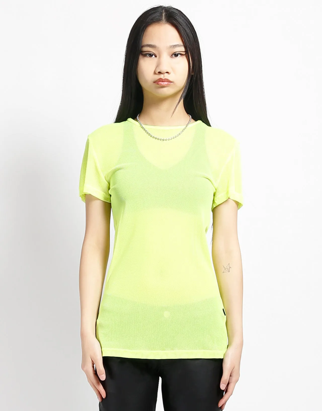 Quick-Dry SHORT SLEEVE FISHNET LIME