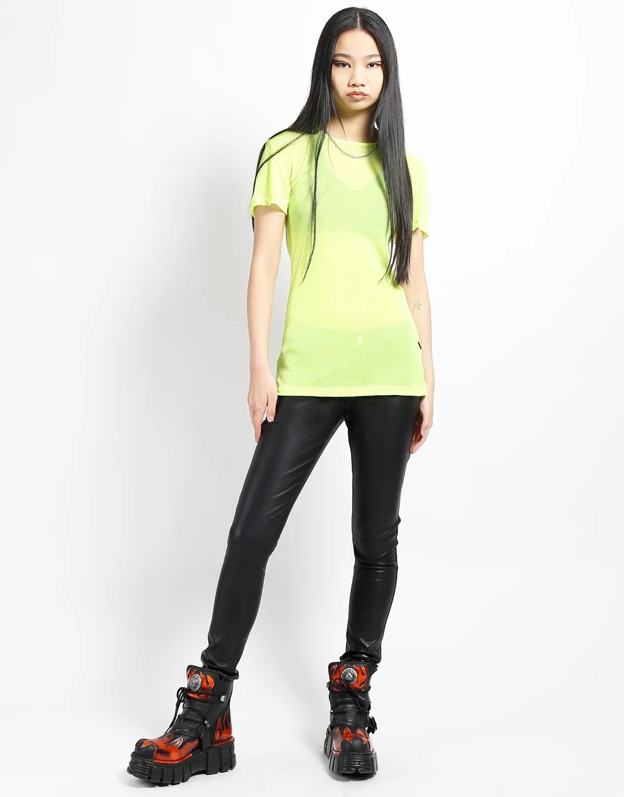 Active Design SHORT SLEEVE FISHNET LIME