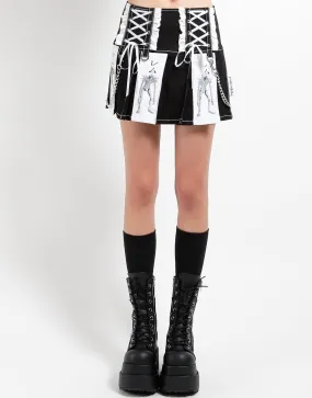 TRIPP NYC X DEATH NOTE - REM MISA'S PLEATED SKIRT Classic Fit smooth zipper