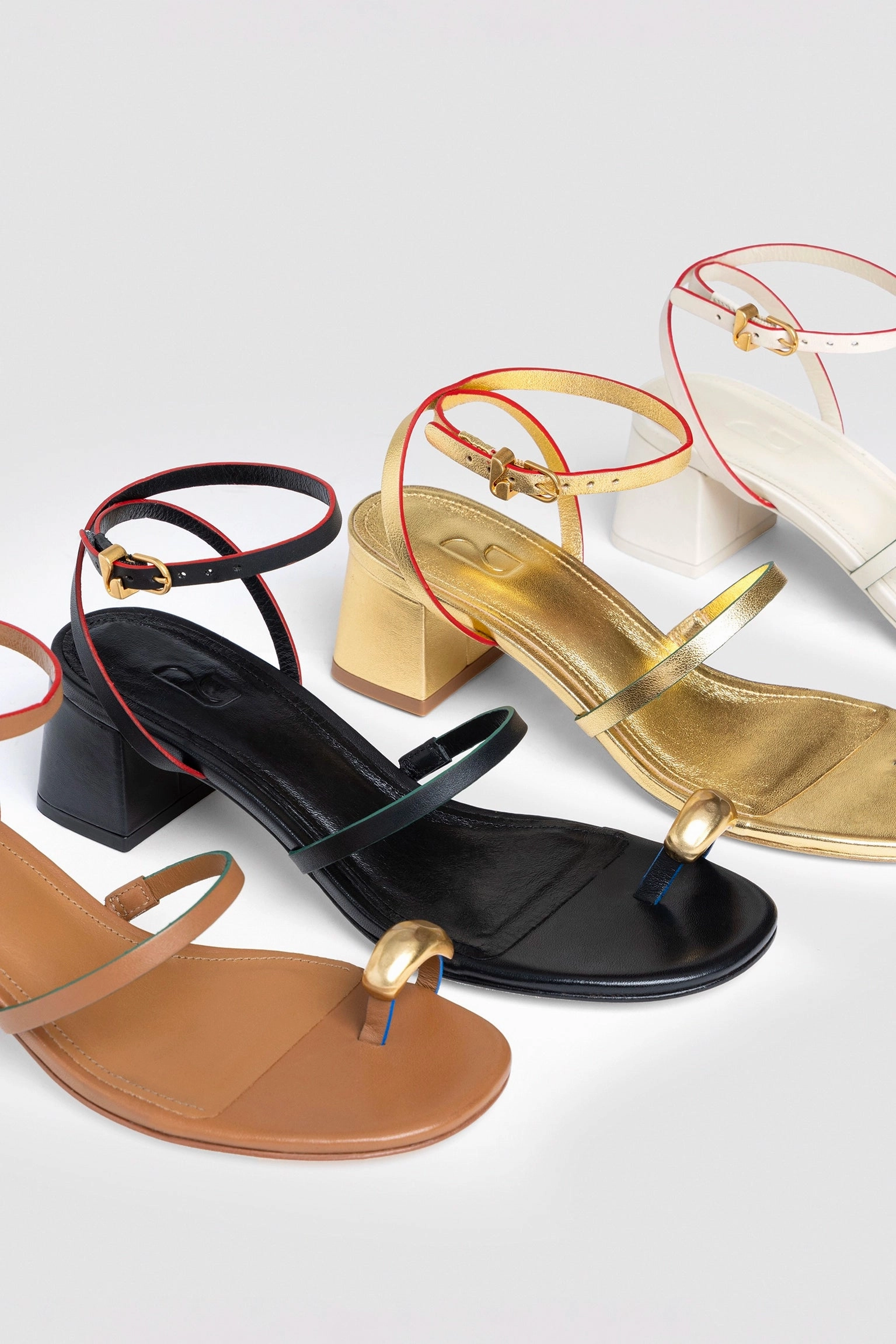 Shock absorption Biarritz Block In Black Leather