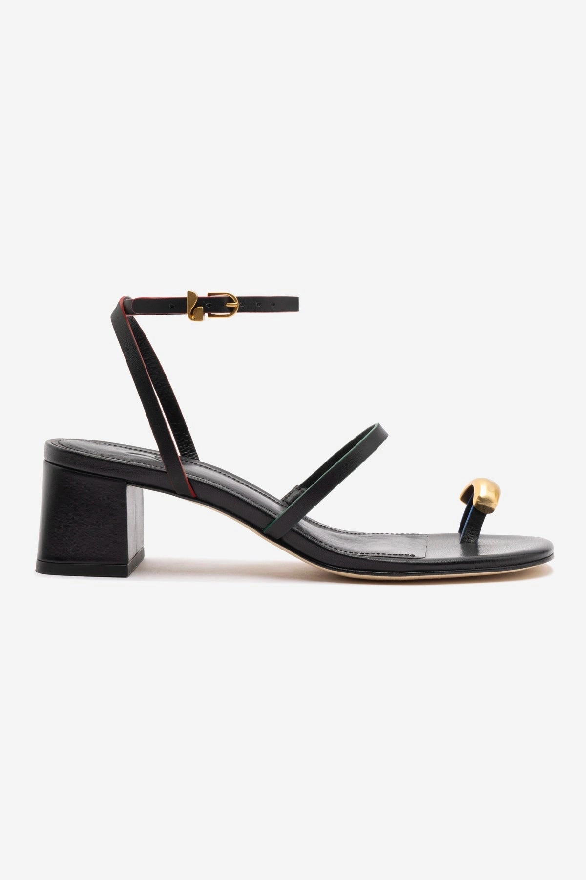 Quiet Step Non Weighted Movement Biarritz Block In Black Leather