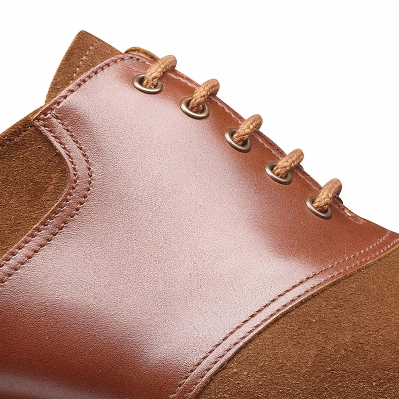 Matte Finish Fashion Focused Penn Snuff Suede & Bracken Calf