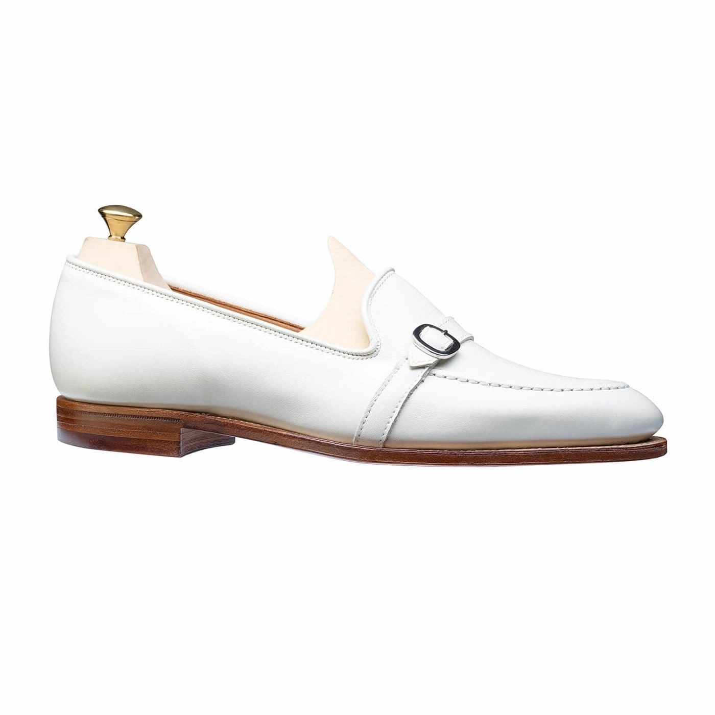 Tessa White Calf Slip   On