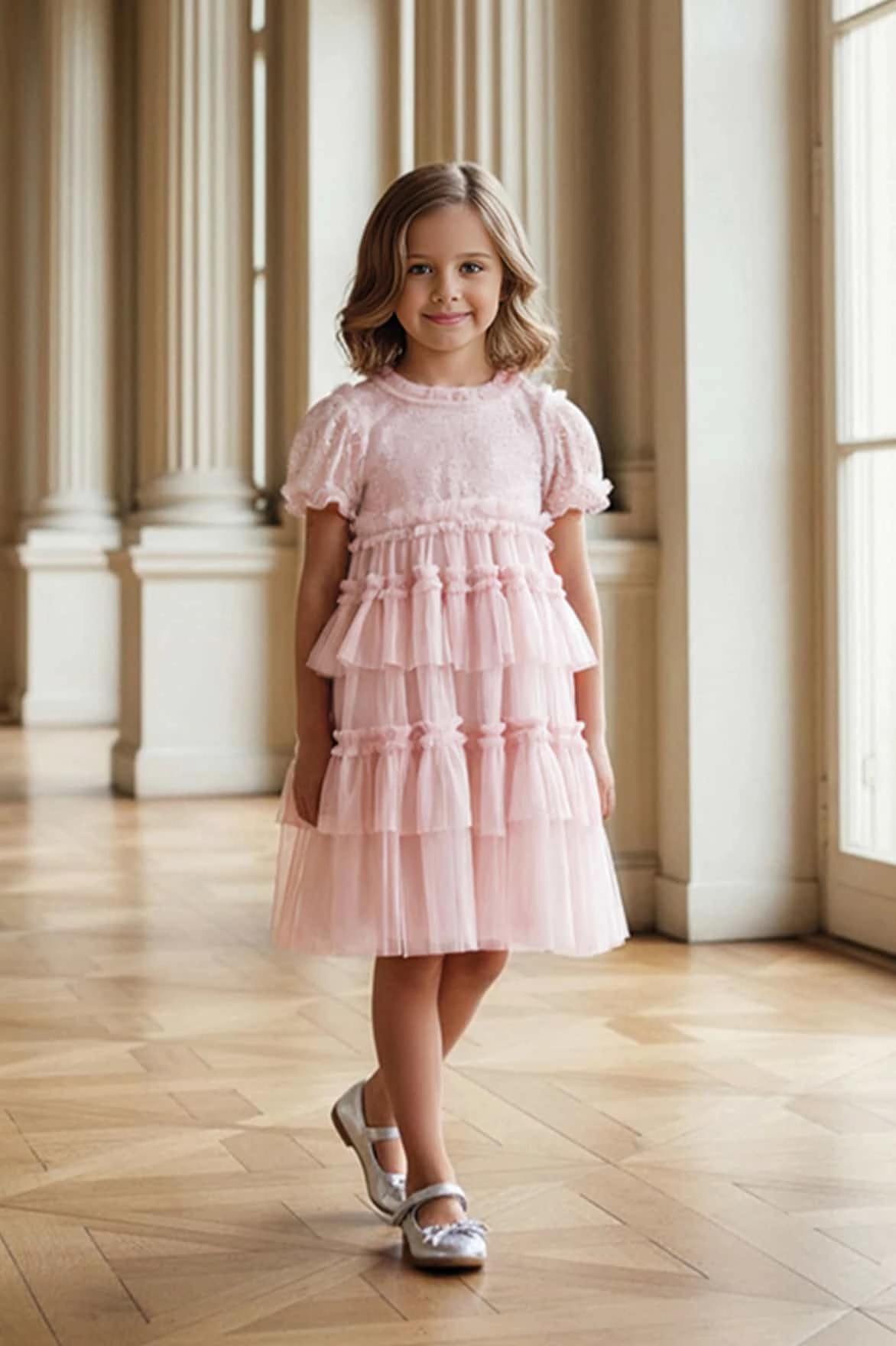 Annalise Kids Dress Stretch Technology Seamless Design