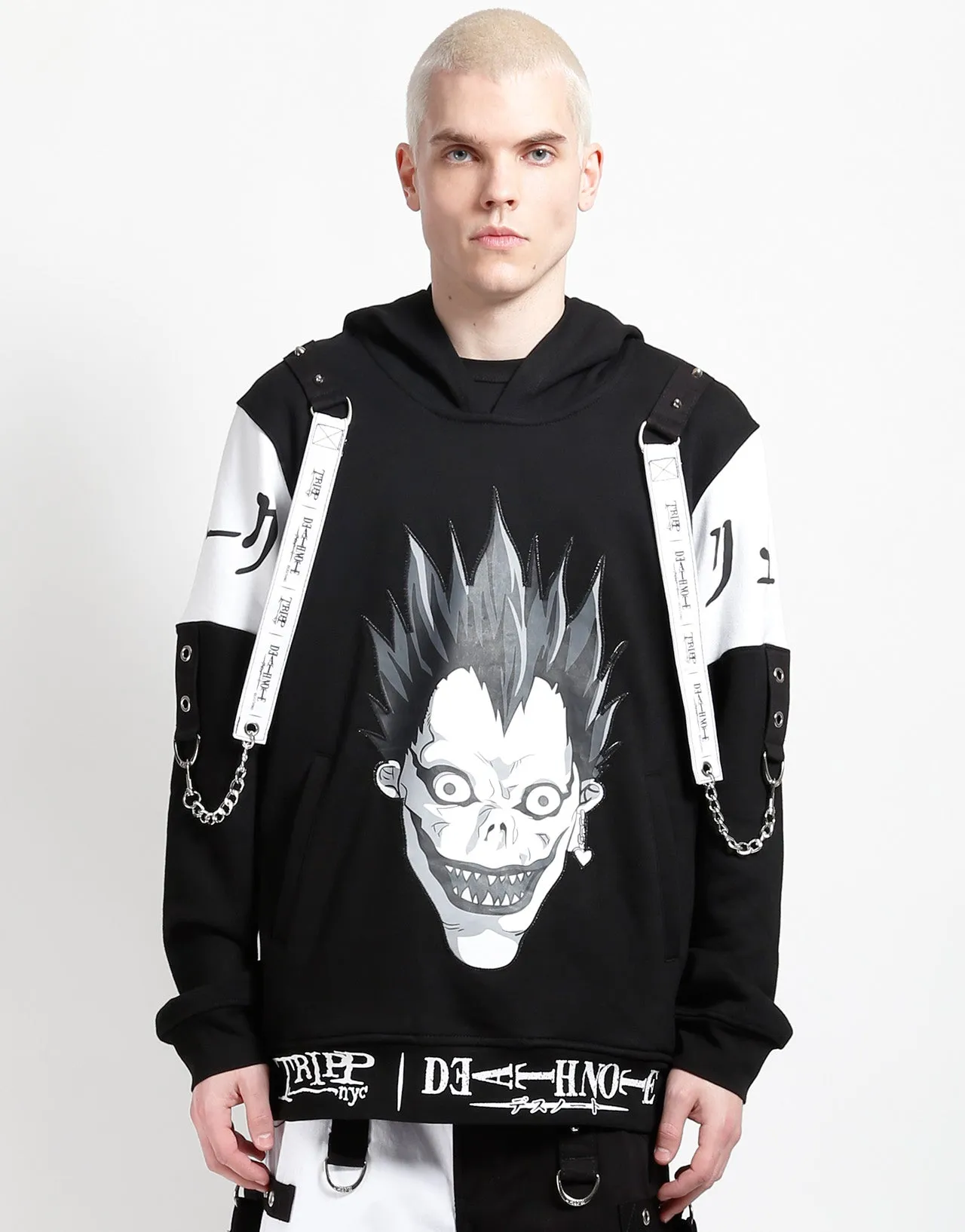 TRIPP NYC X DEATH NOTE - RYUK CHAIN HOODIE QuickDrySystem Adjustable Cuffs