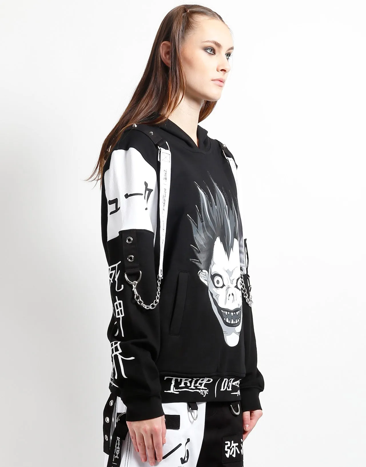 Compact Jacquard Weave TRIPP NYC X DEATH NOTE - RYUK CHAIN HOODIE