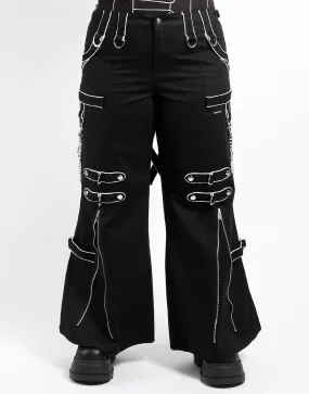 Static free Abrasion Proof Reinforcements CURVE BAND DARK STREET PANT WHITE