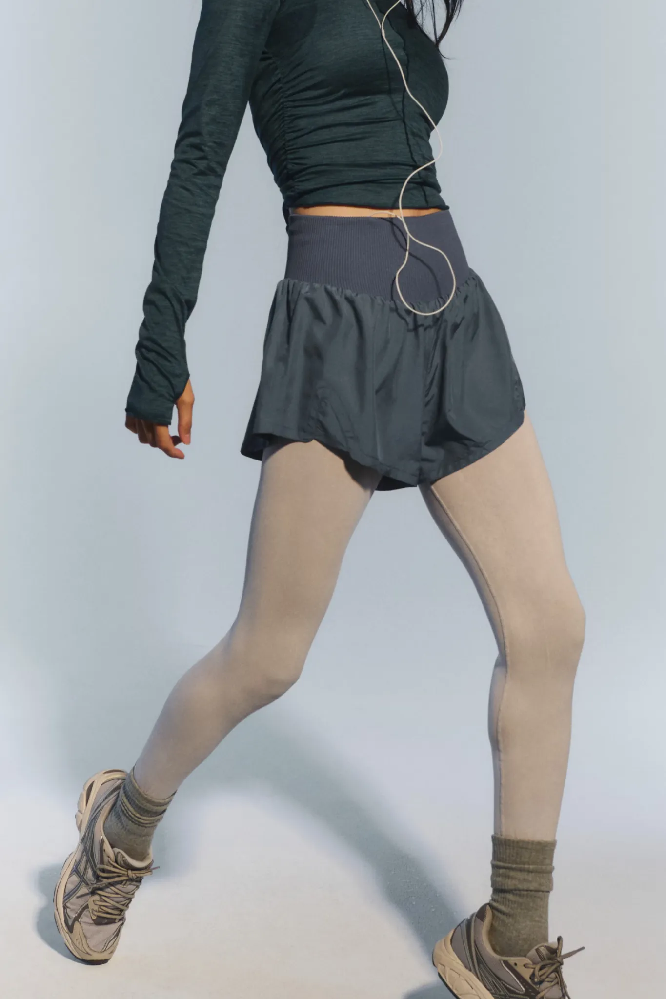 Free People Movement Carpe Diem Short in Skyline BreathableMeshPanel