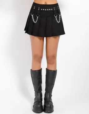 Structured Hemline CHAIN SKIRT