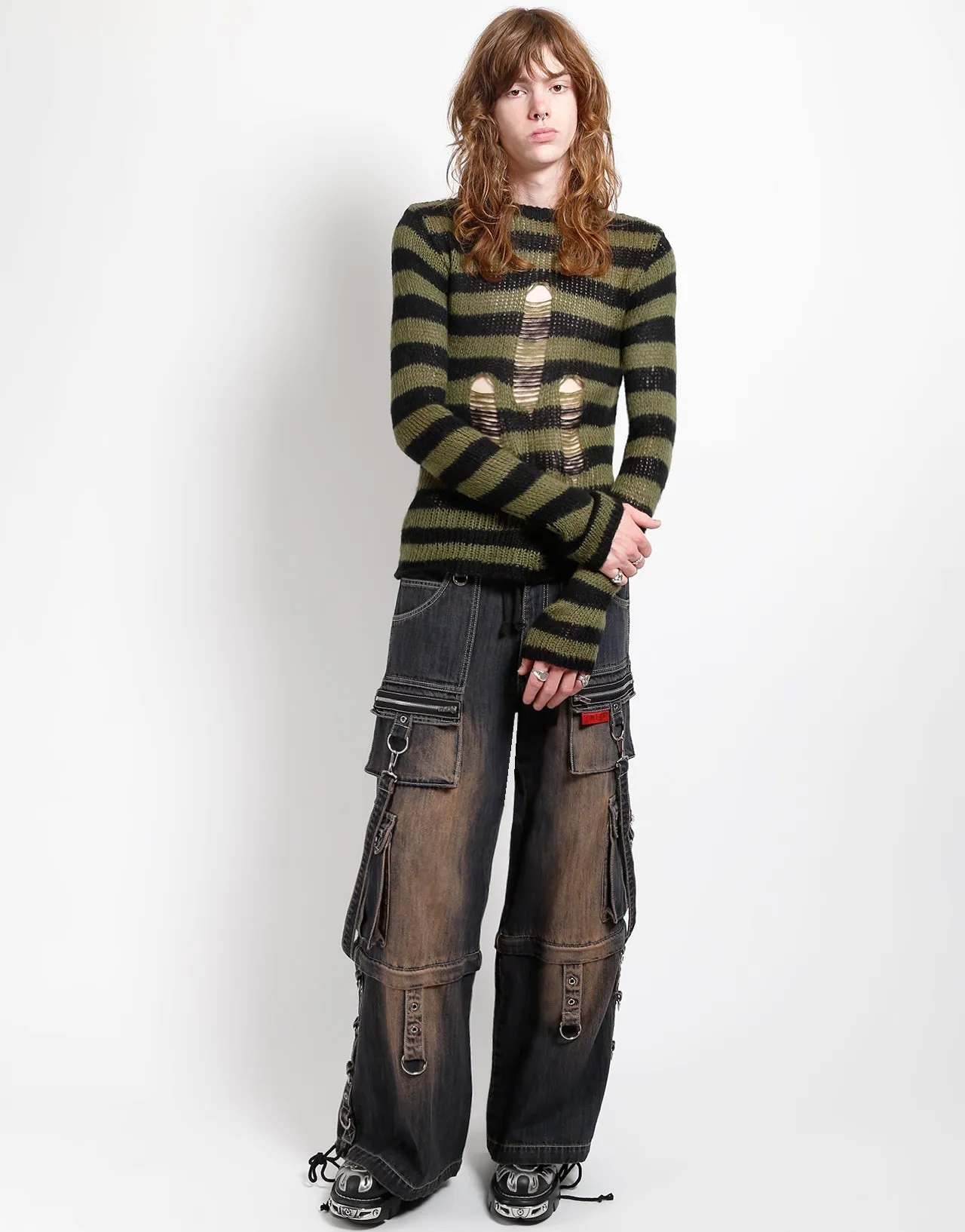 ZIP LOCK PANT DIRTY WASH BLUE DENIM City Ready Reflective details