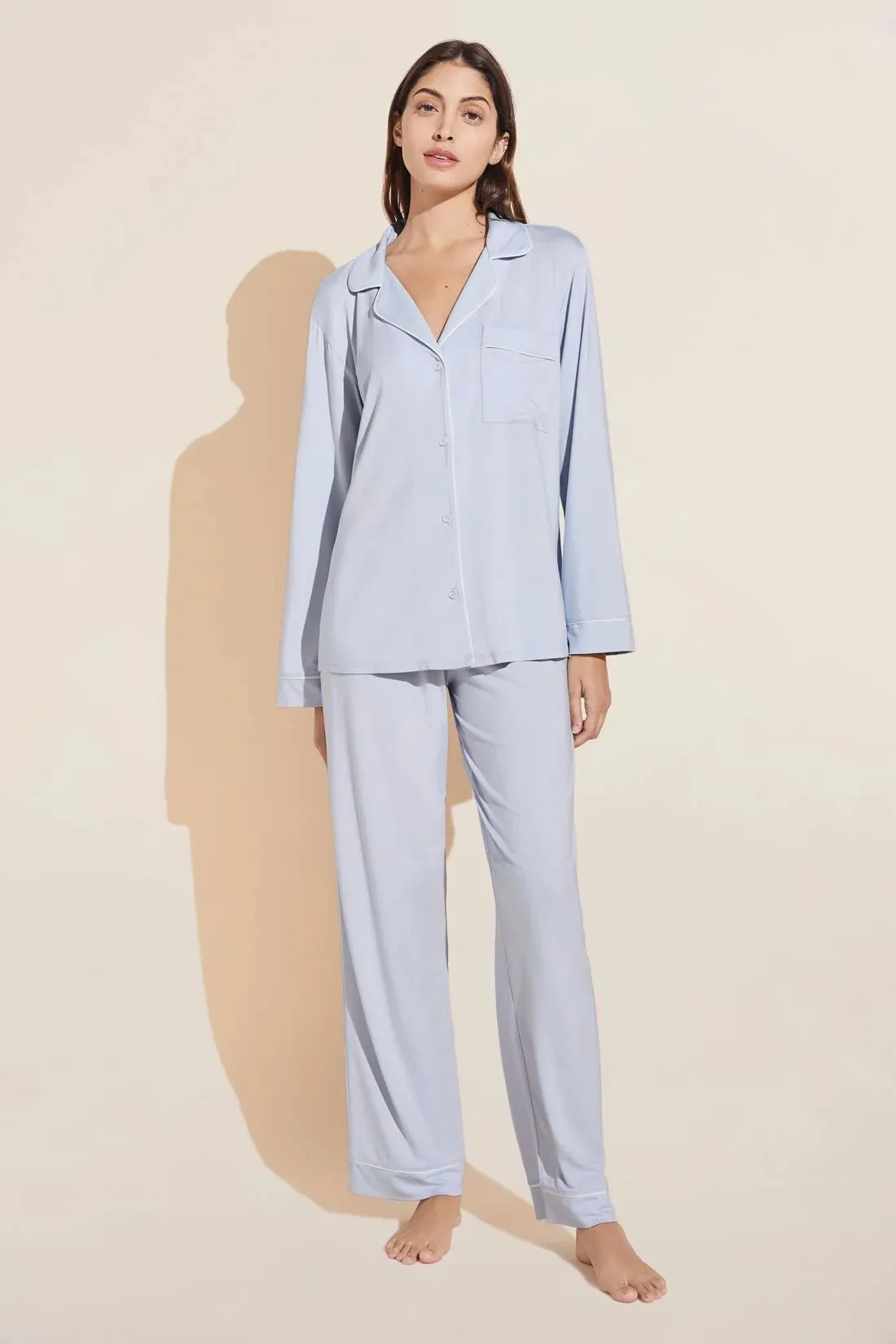 Gisele TENCEL Modal Long PJ Set LightweightMaterial ReflectiveDetails