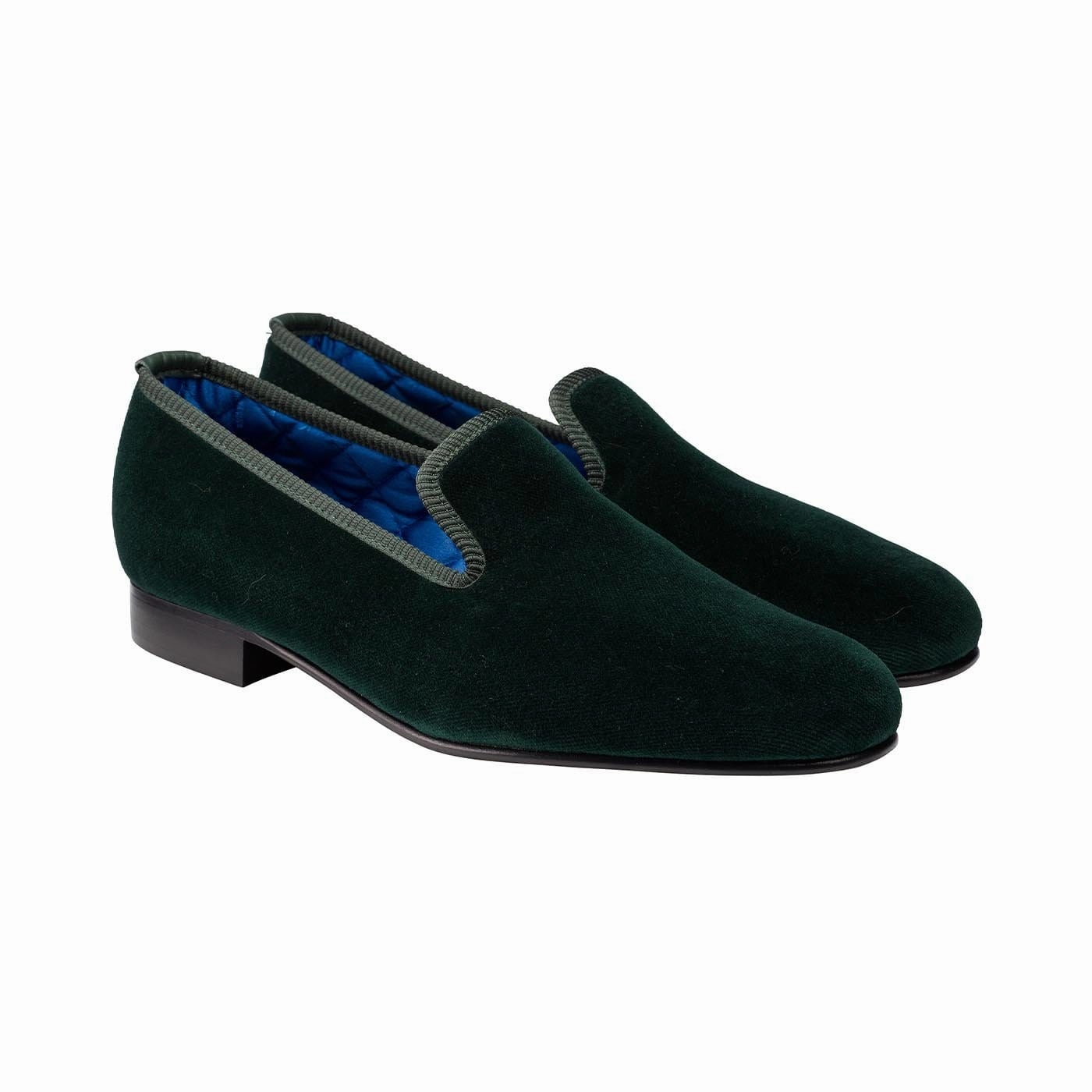 Plain Albert Green Velvet Comfort Upper Ankle Support