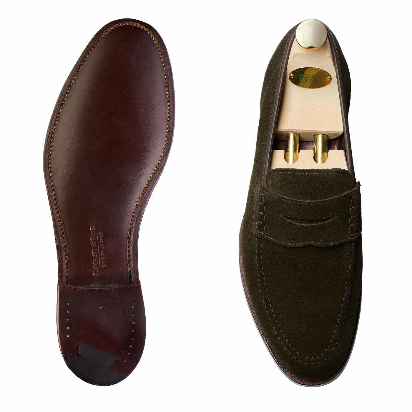 Seaton Earth Green Suede Cloud Dash