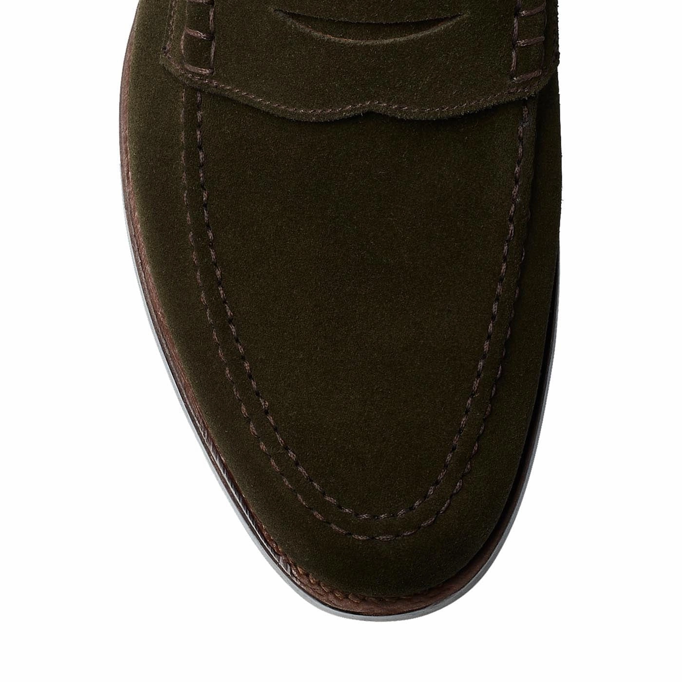 Firm Power Soft Comfort Fit Seaton Earth Green Suede