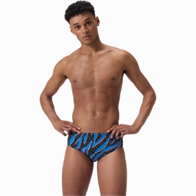 Color-Blocking Men's Printed One Brief