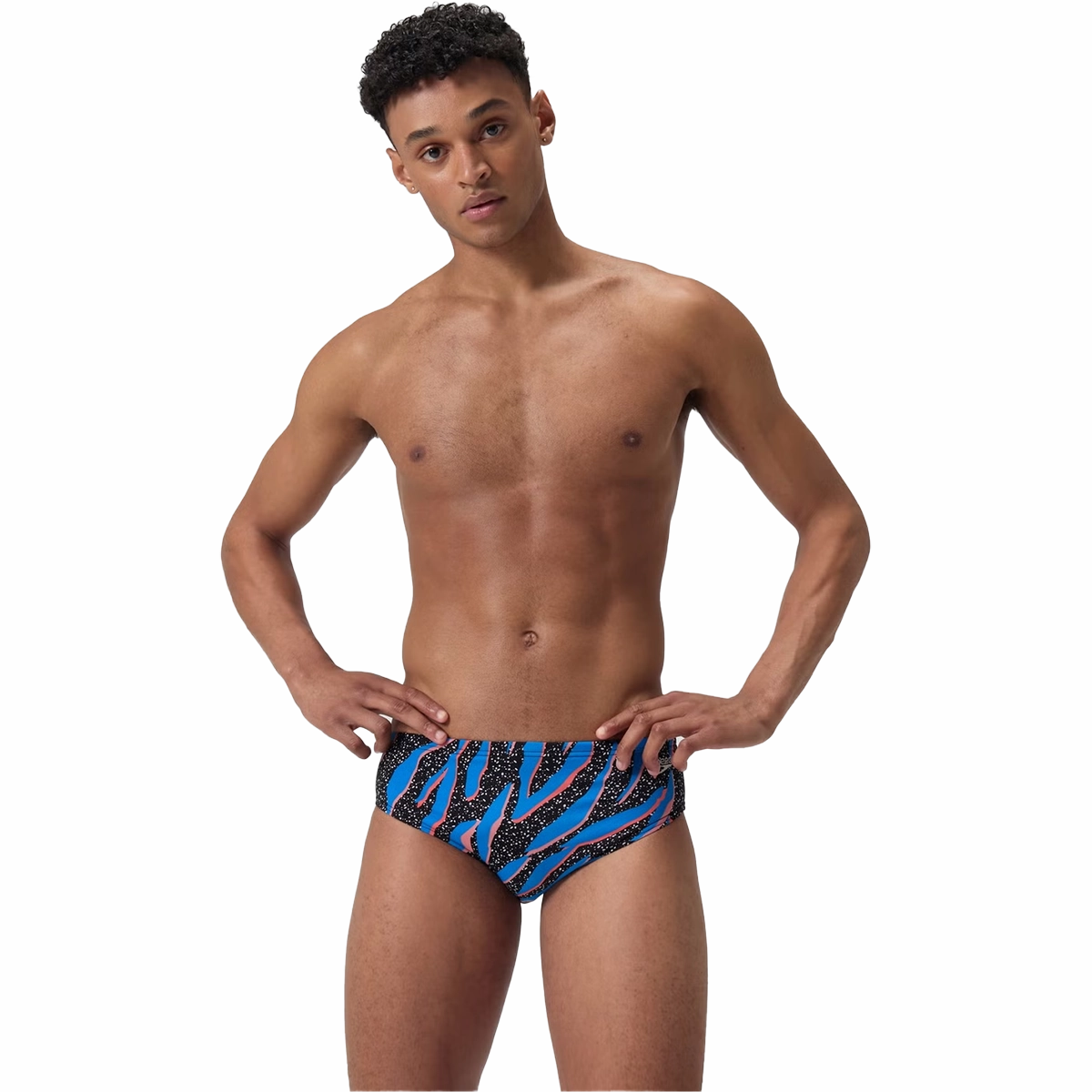 Color-Blocking Men's Printed One Brief