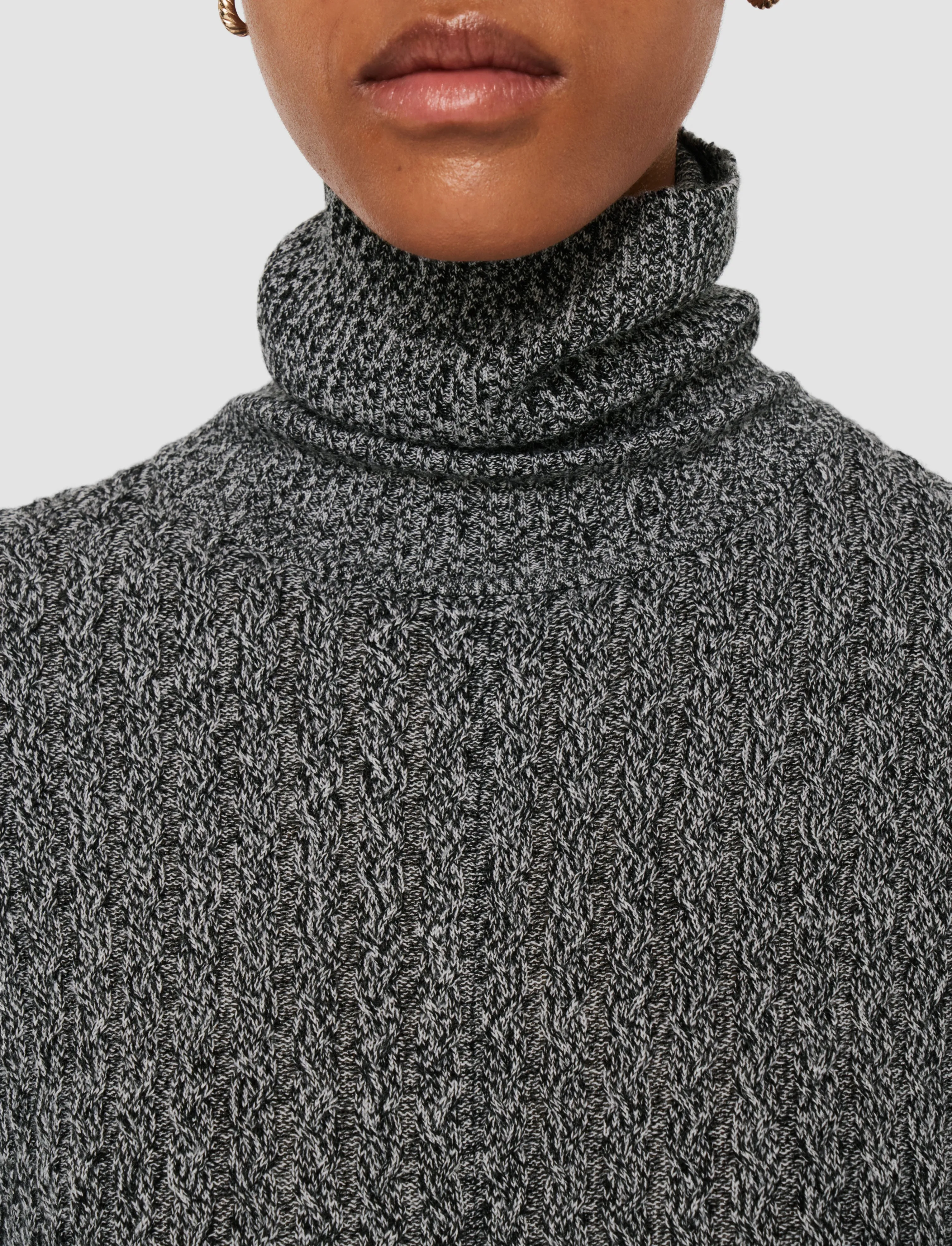 Modern Texture Ribbed Cable Knit Dress