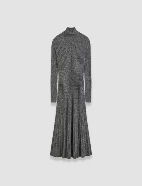 Ribbed Cable Knit Dress Seasonal Warmth Chunky Cable Pattern