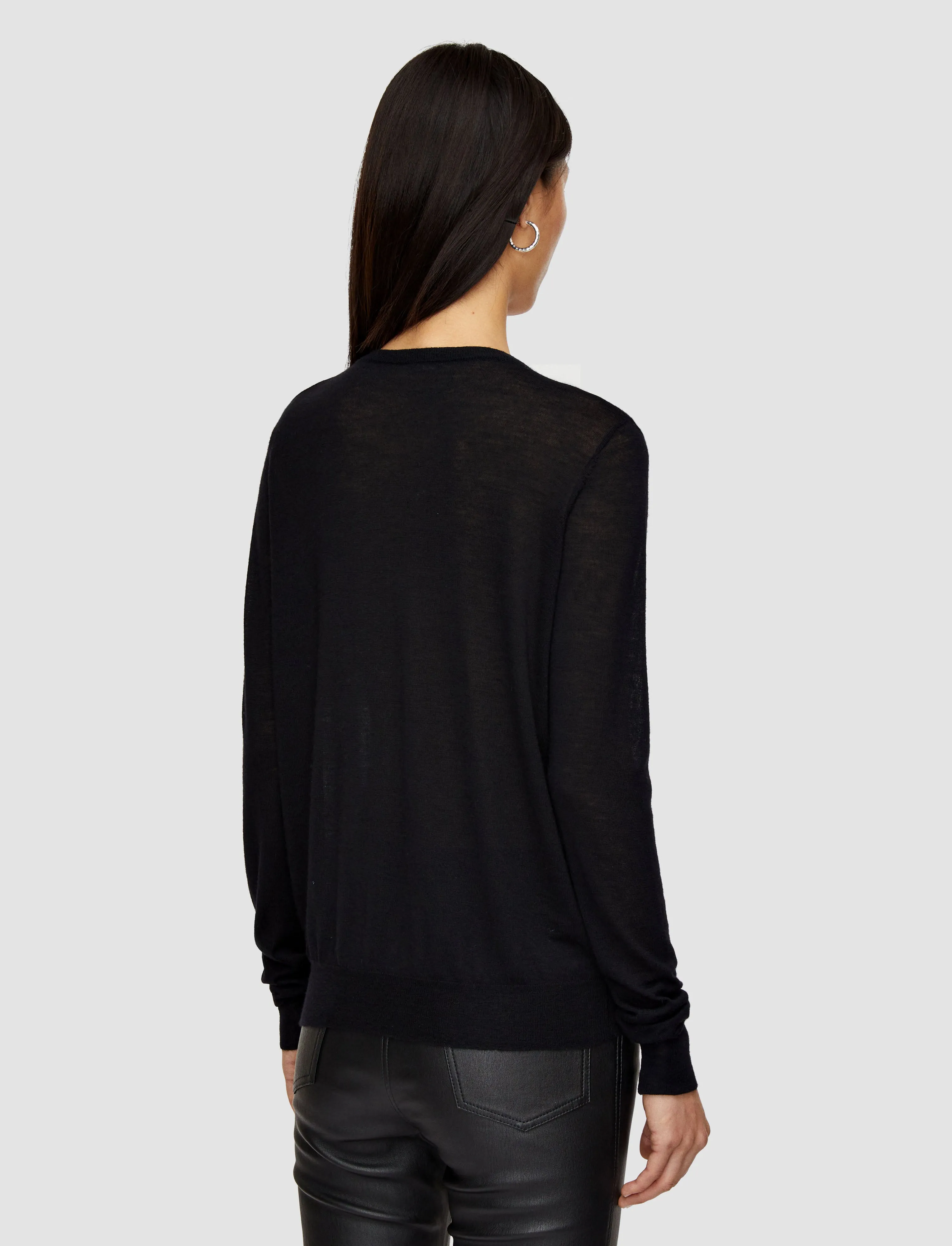 Cashair V Neck Jumper Warm Vibe Layered Neckline