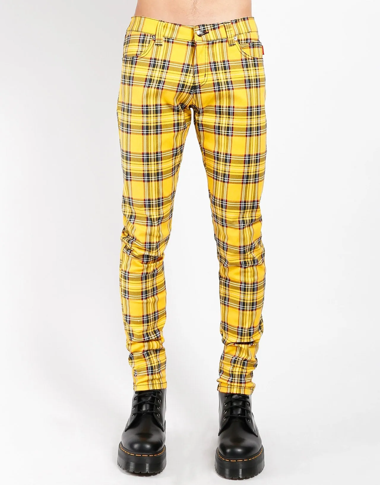 ROCKER JEAN YELLOW TARTAN No Fuss Fit