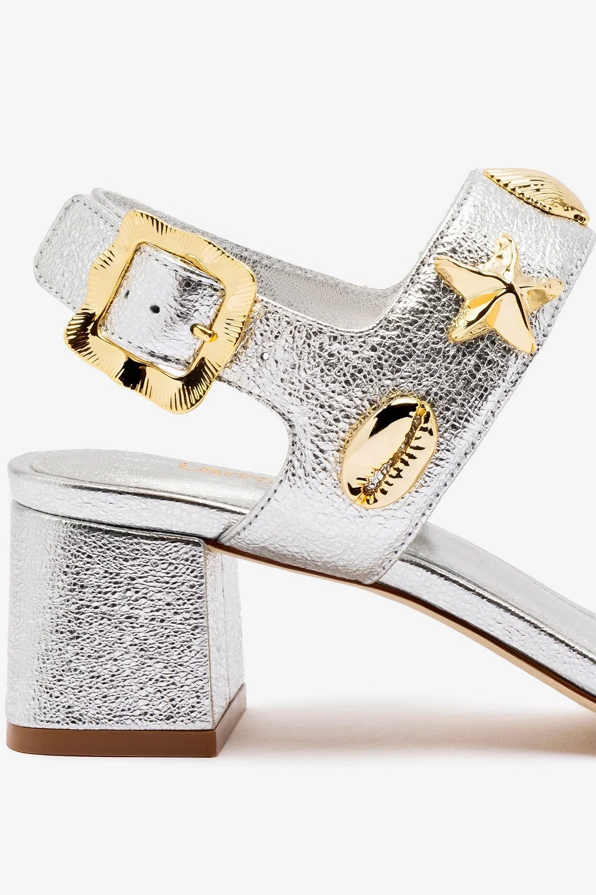 Body Balance Couple Pair Madison Block In Silver Metallic Leather