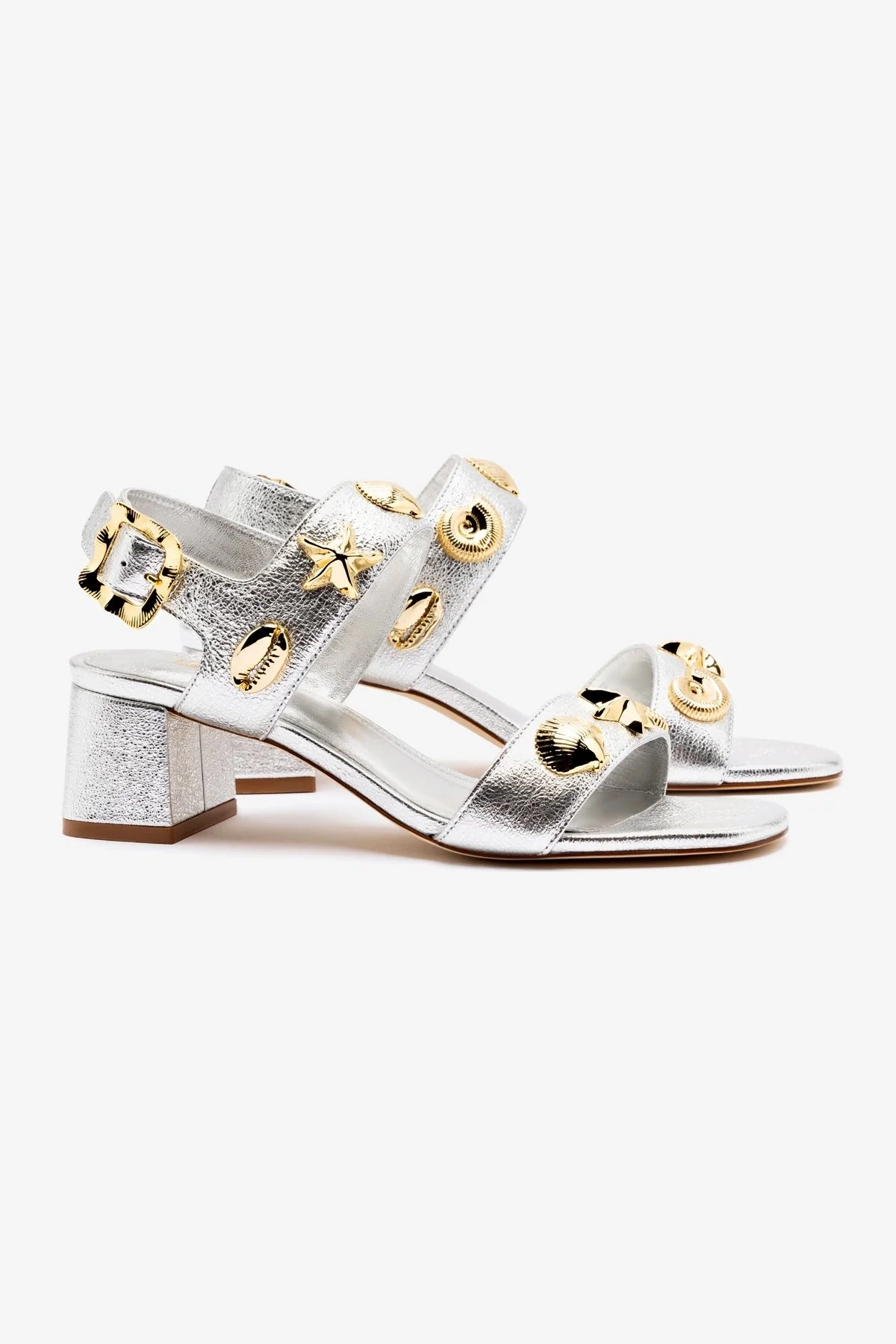 Seamless Fit Outdoor Explorers Surf Step Madison Block In Silver Metallic Leather