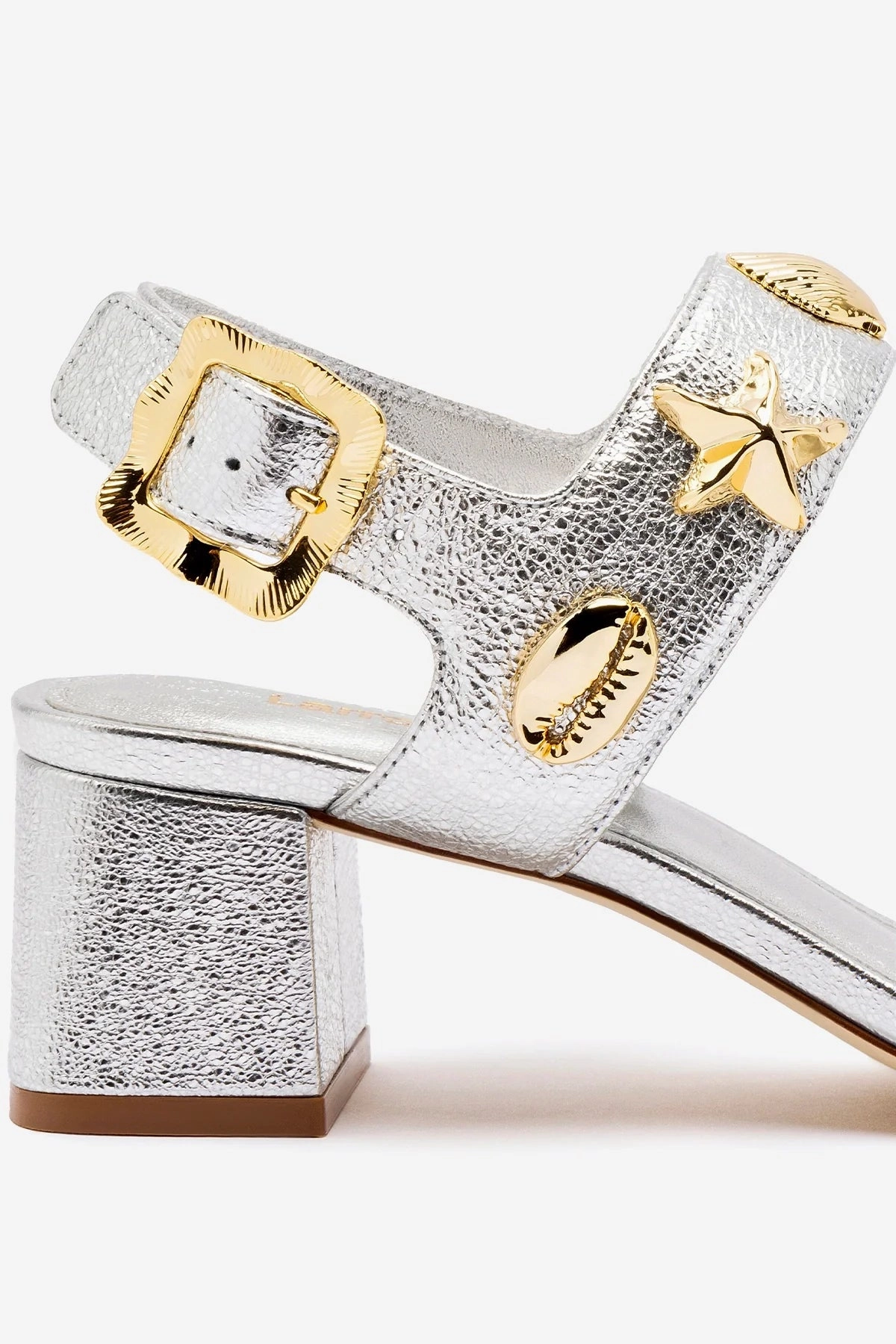 All Day Road Trip Road Long Madison Block In Silver Metallic Leather