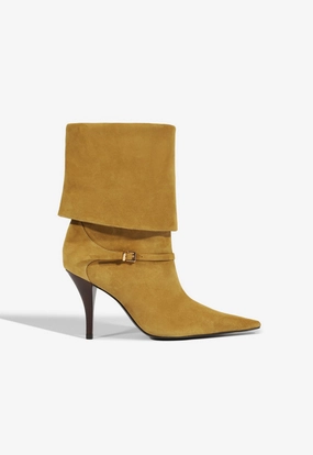 Travel Light Rudy Buckle Suede Bootie