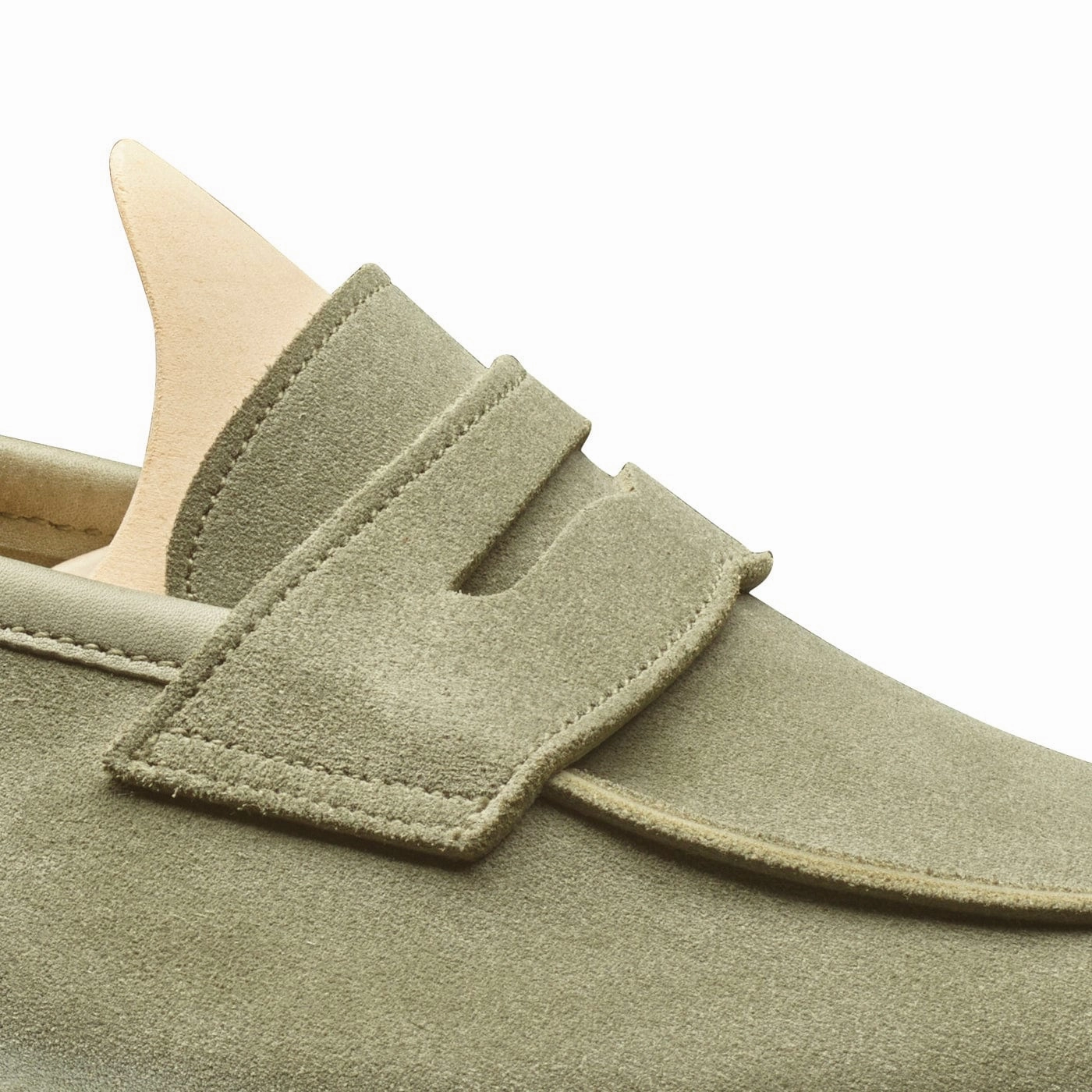 Lilou Pistachio Calf Suede Polished Comfort Clean Motion