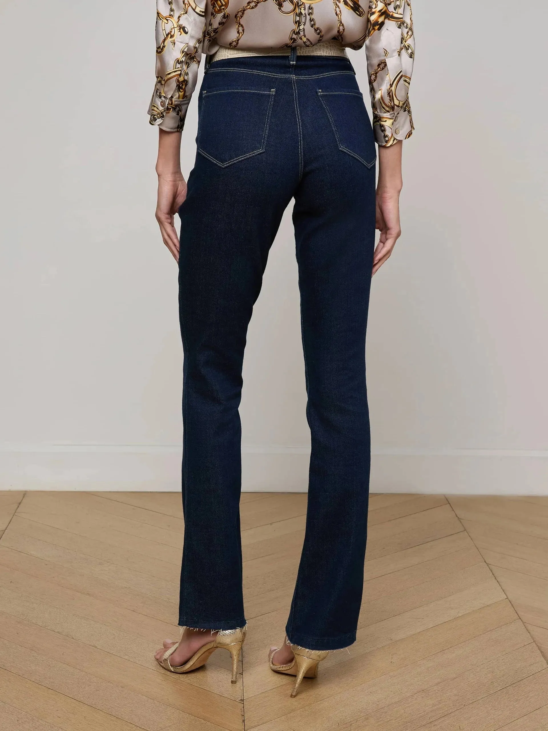 Bartack Stitching Light Fabric Ruth Straight Leg Jean Koval