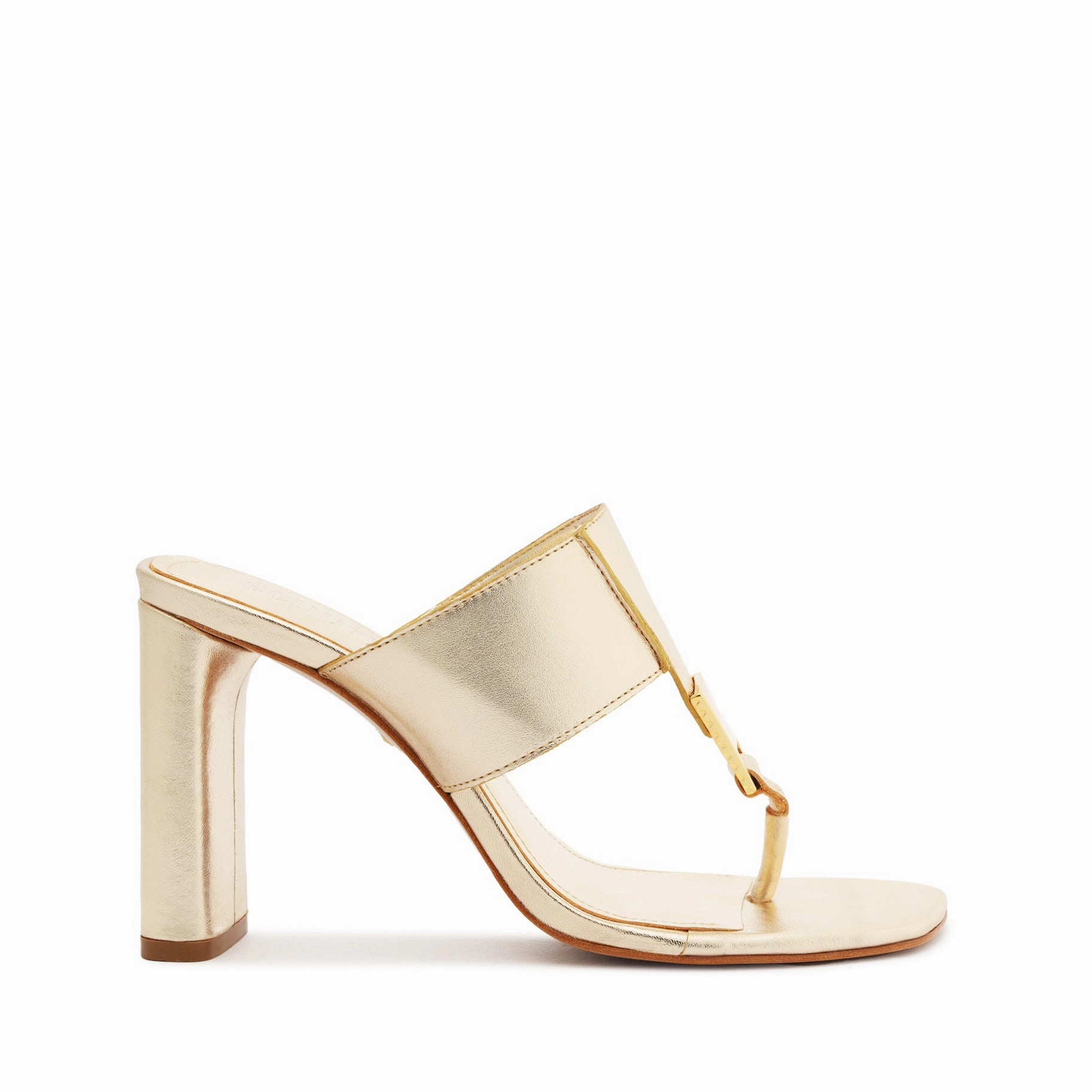 Color Mix Salma Metallic Leather Sandal