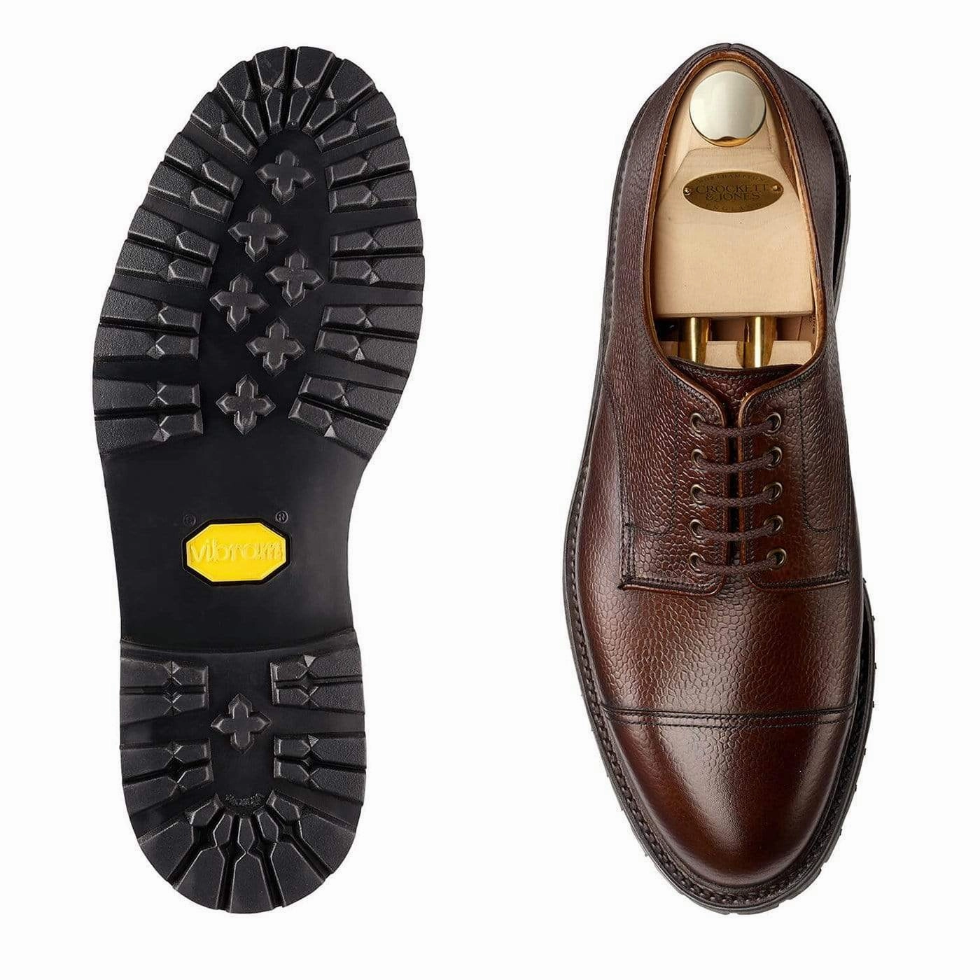 Sandhurst Dark Brown Scotch Grain Shock Absorbing Star Edge