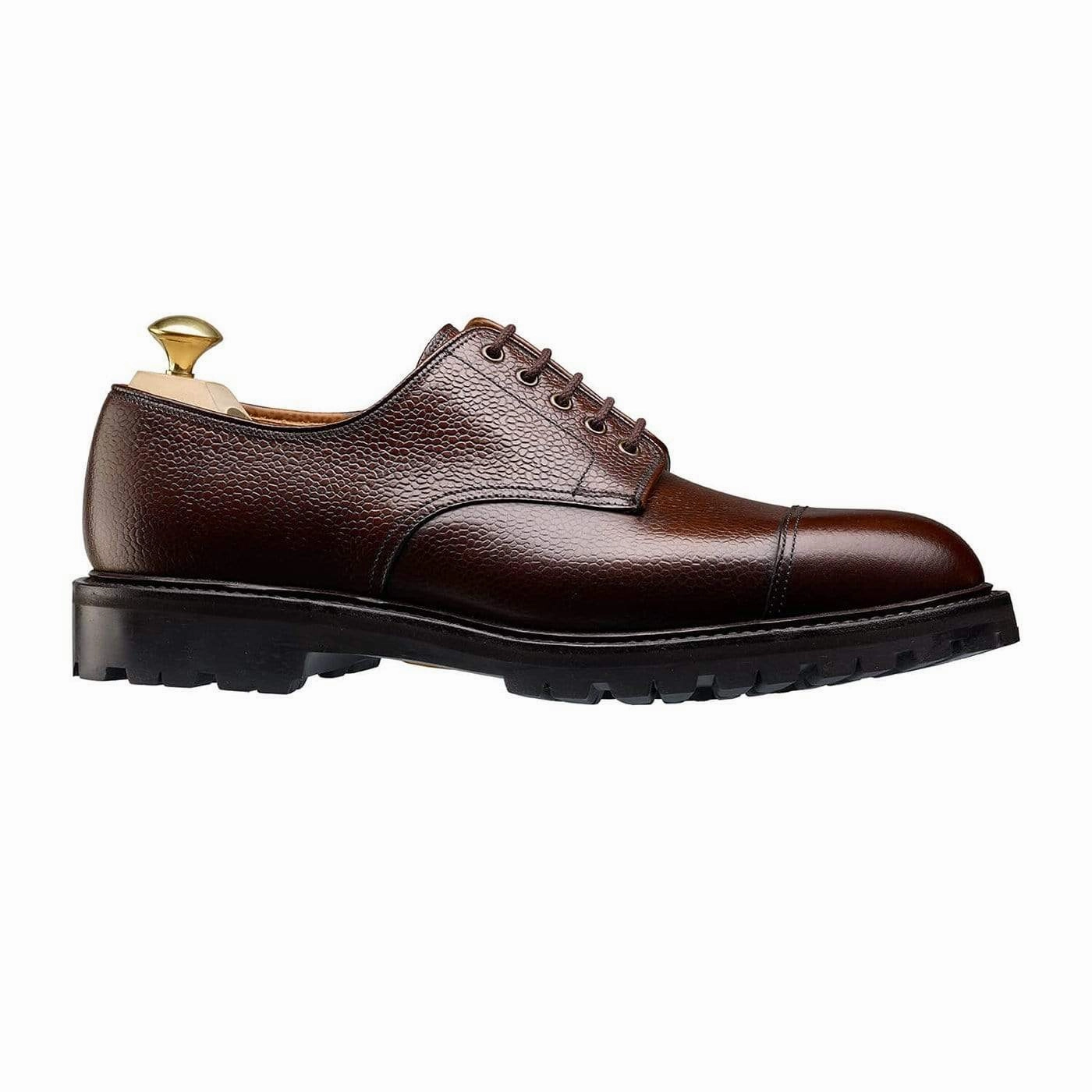 Sandhurst Dark Brown Scotch Grain Leather Comfort Run