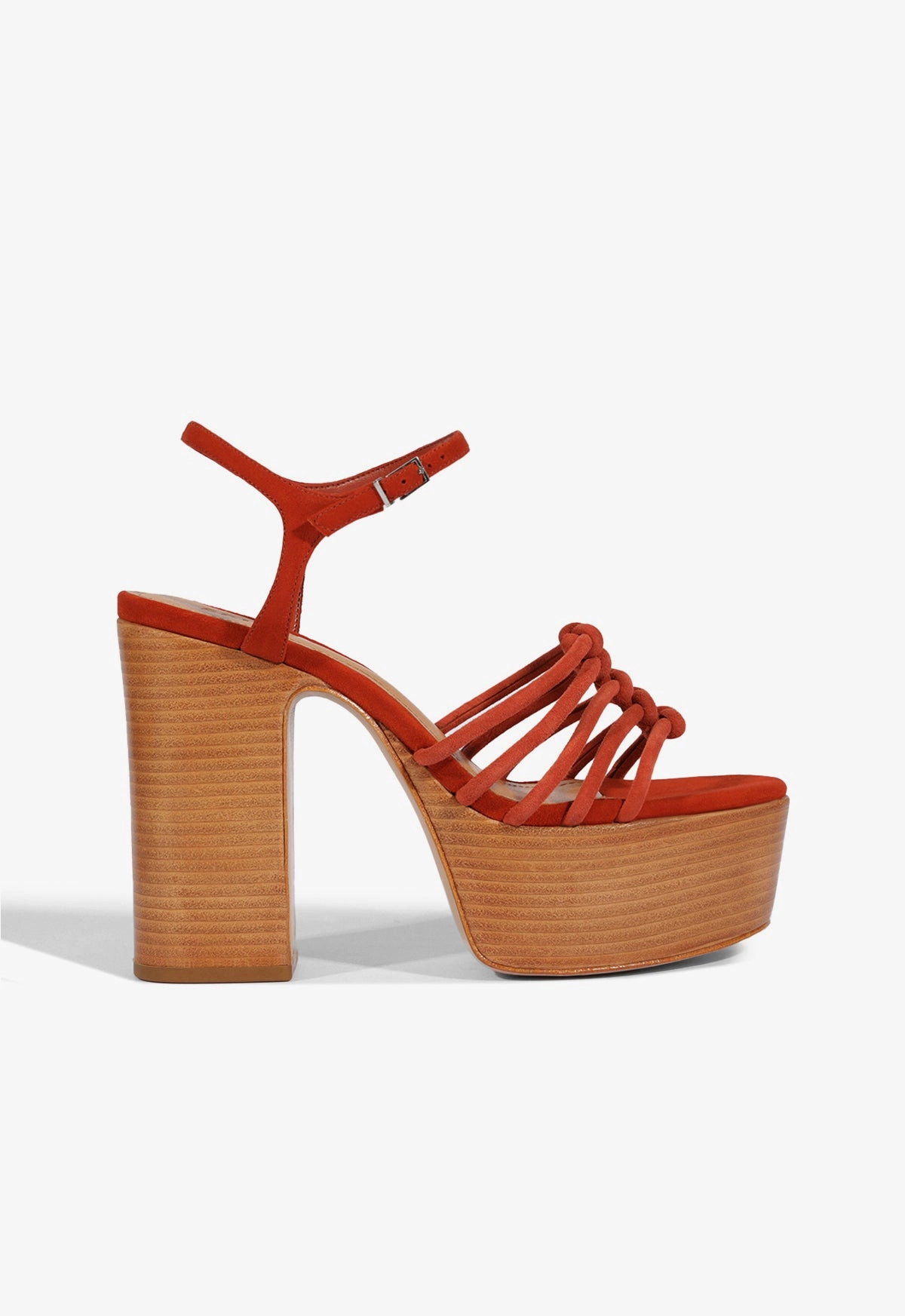 Sustainable Vegan Material Sandy Platform Sandal