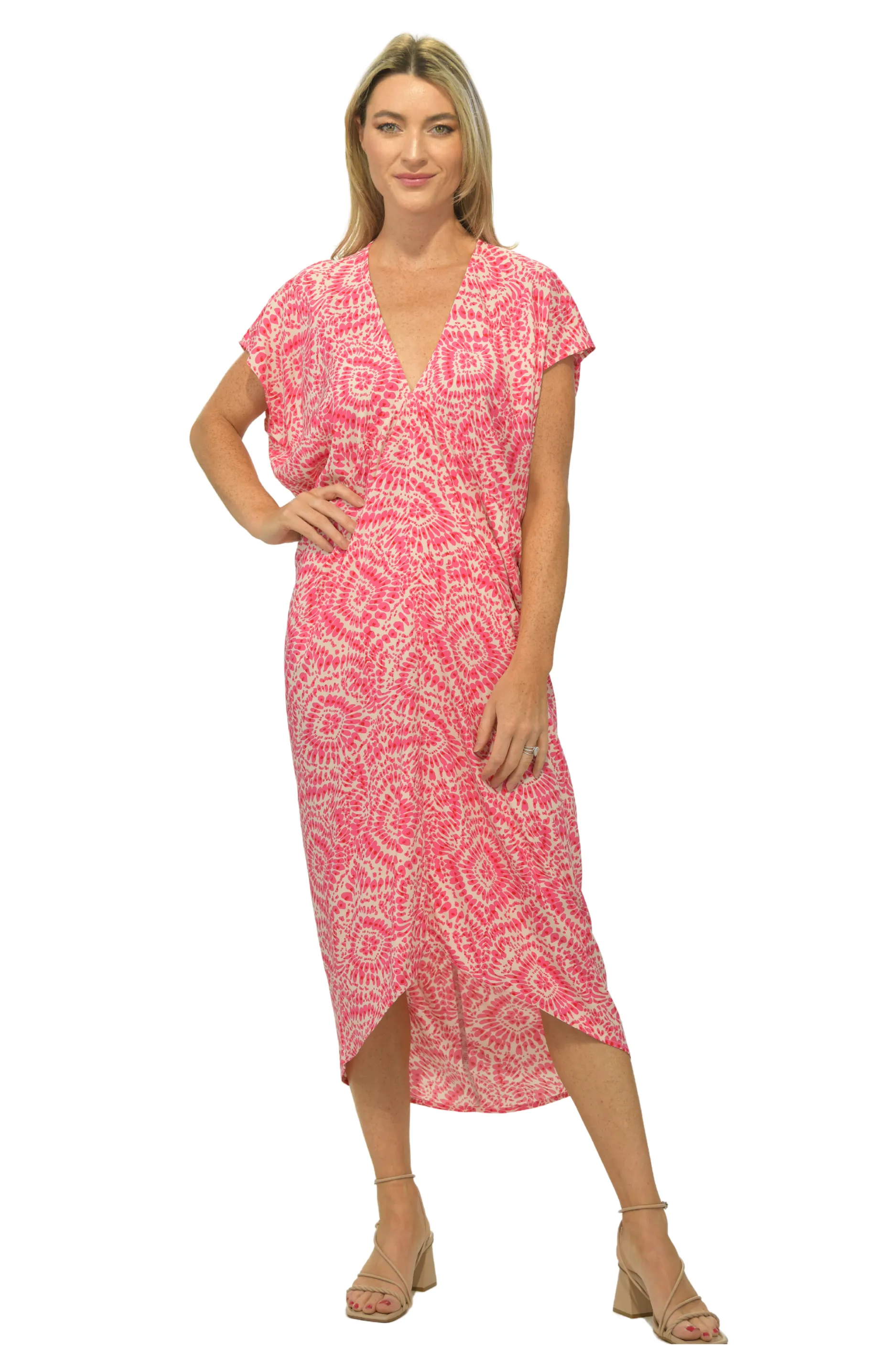 Santorini Kaftan / Cherry Fuchsia Essential Style