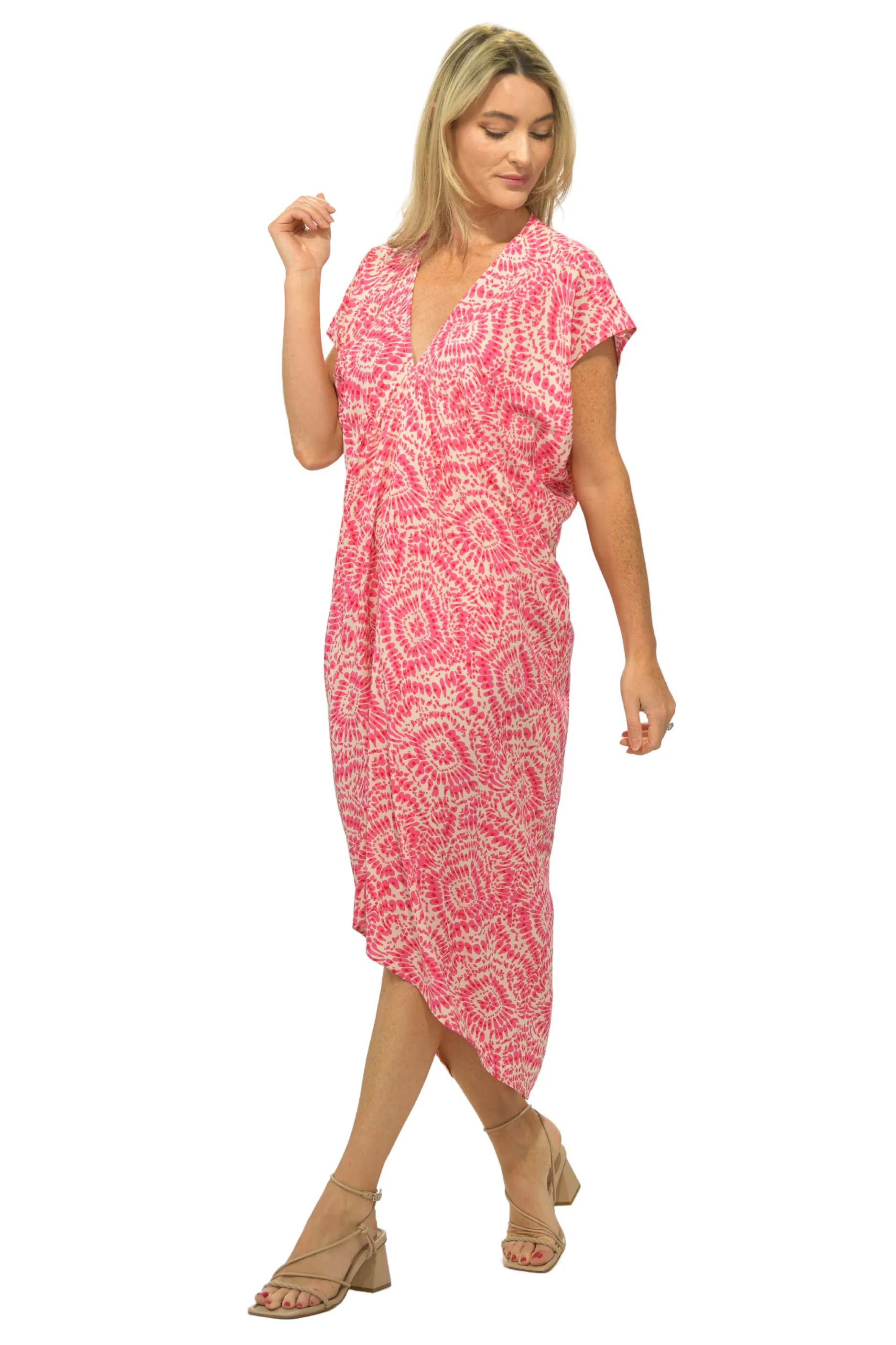 Eye Appeal Santorini Kaftan / Cherry Fuchsia