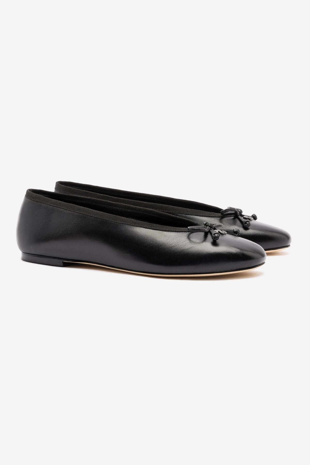 Pavlova Ballet Flat In Black Leather Slip On Convenience