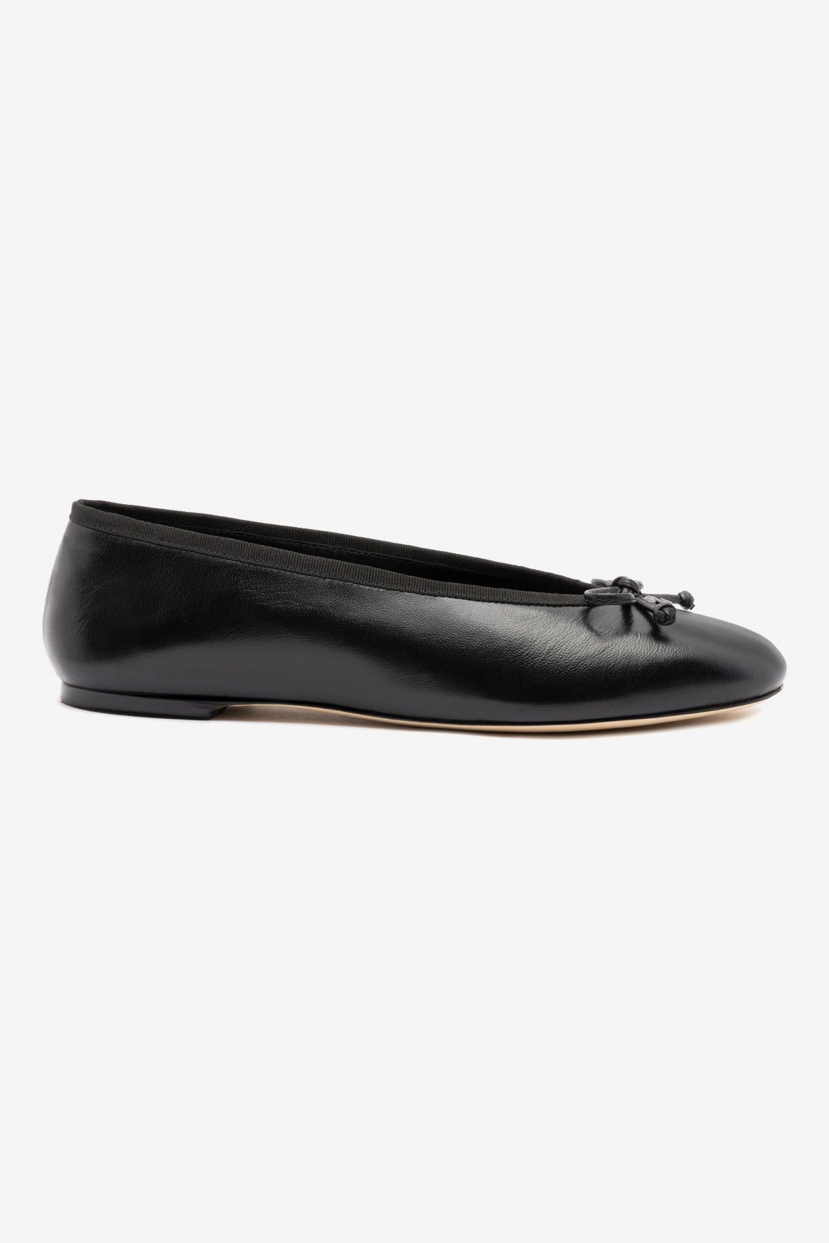 Pavlova Ballet Flat In Black Leather Rain Guard