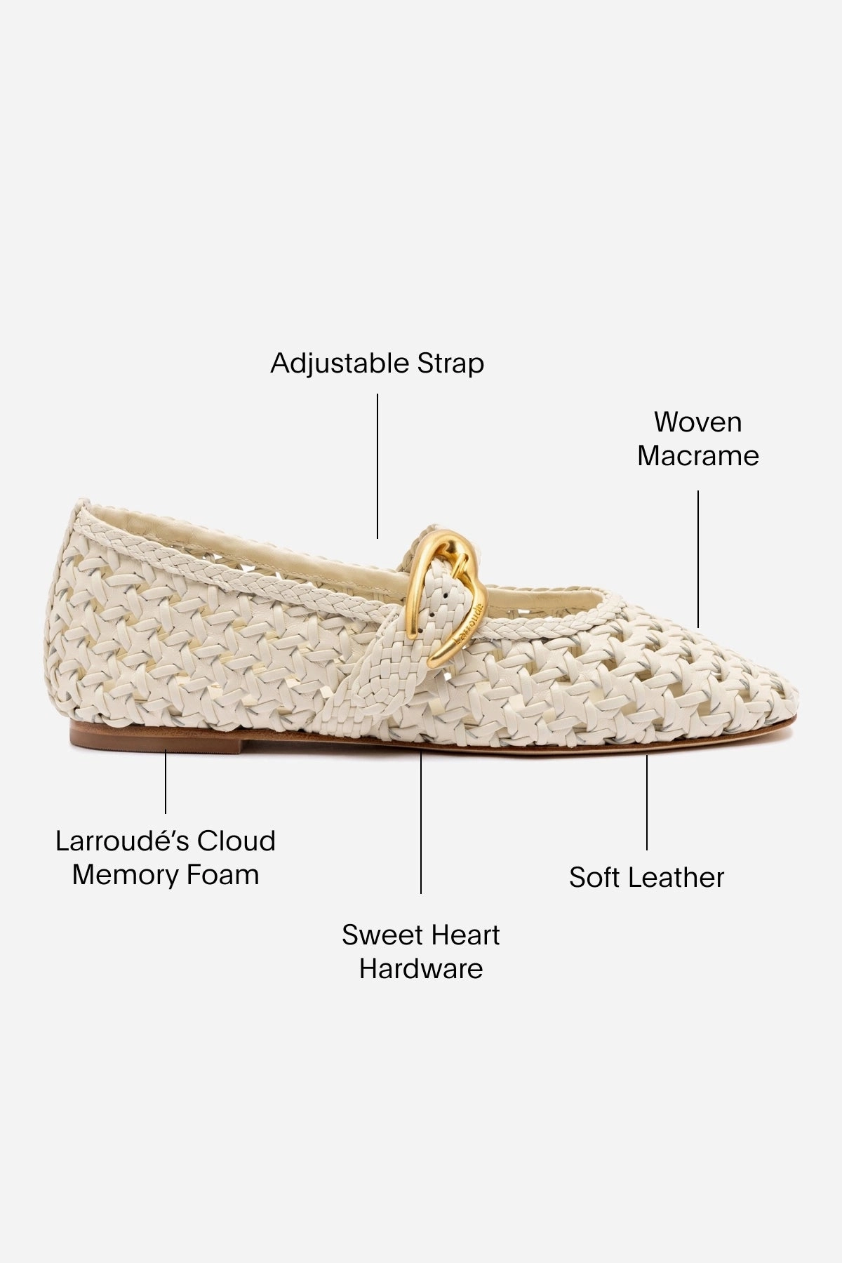 Waterproof Traction Teen Fun Verona New Macrame In Ivory Leather