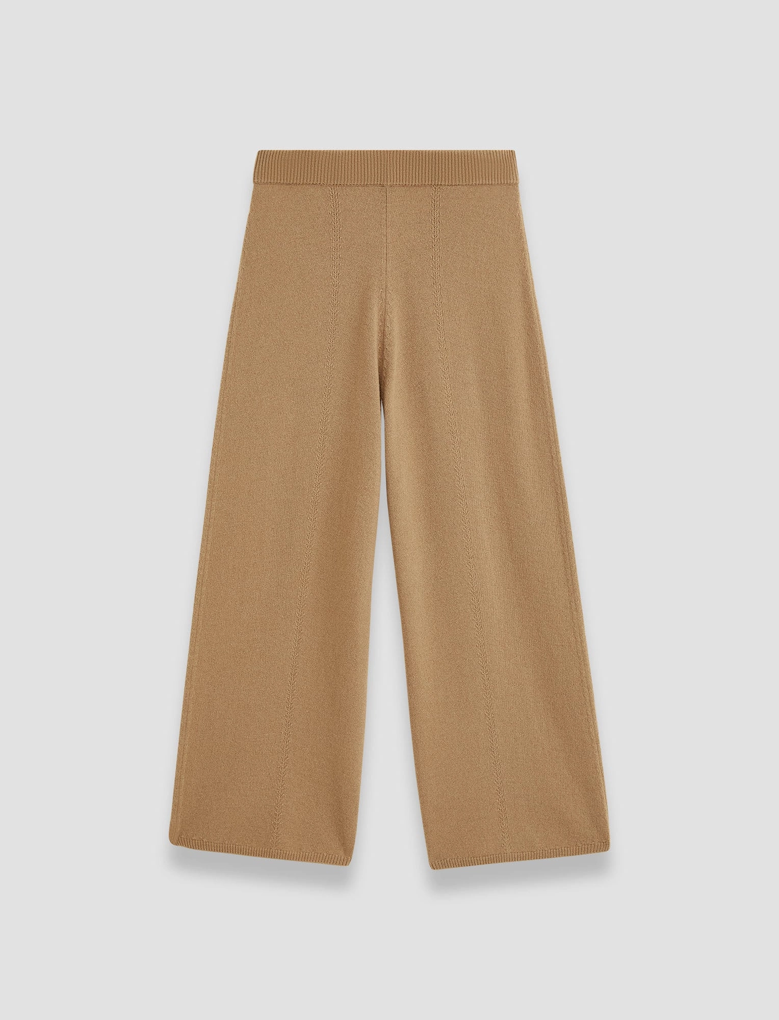 Brushed Interior Smooth Flatlock Seams Soft Wool Culottes